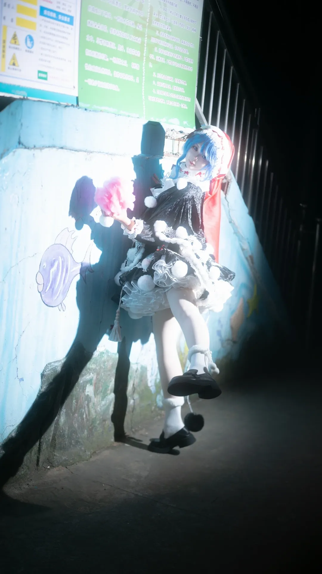 白丝cosplay, 哆来咪獏cos, 东方绀珠传, 深夜游乐园, 东方Project二创