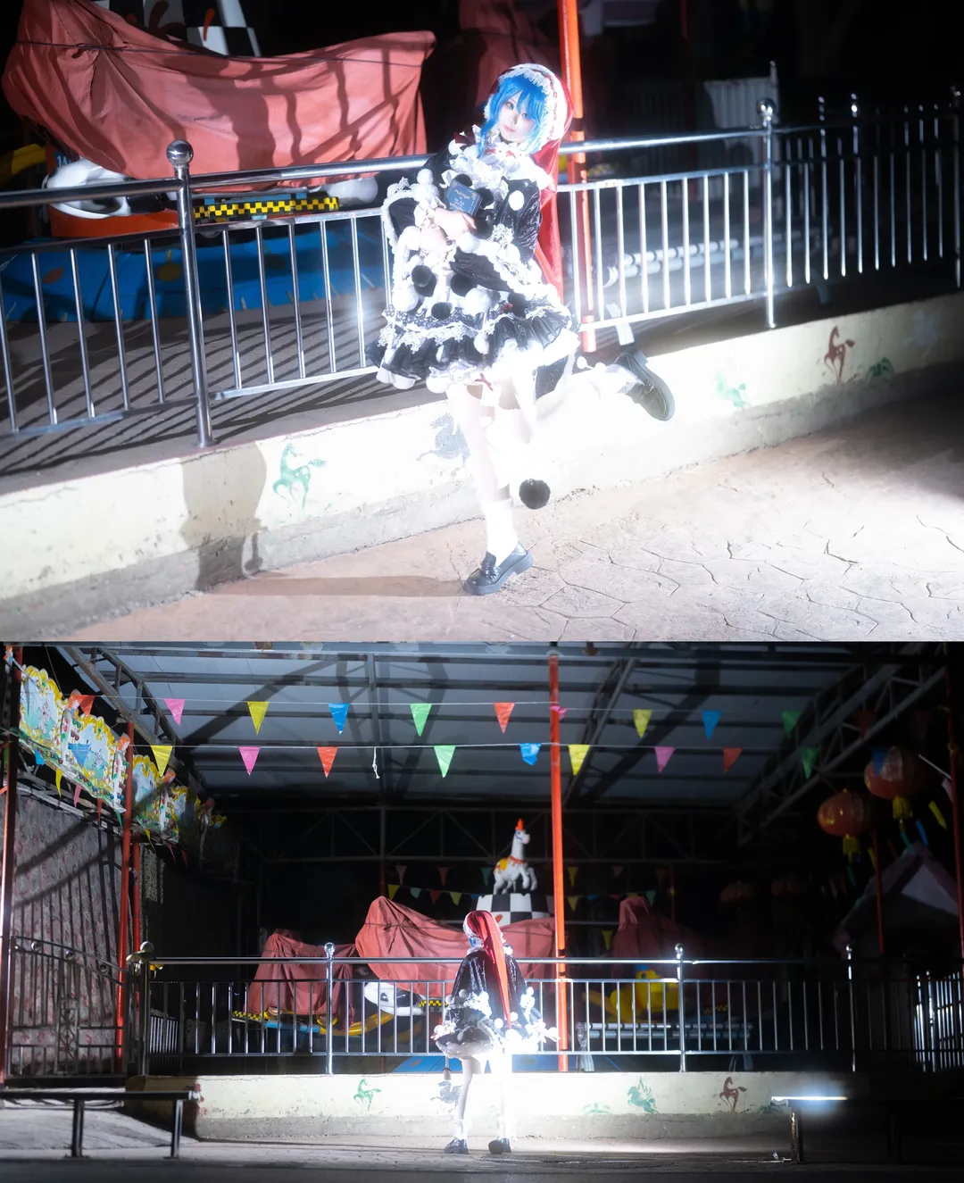 白丝cosplay, 哆来咪獏cos, 东方绀珠传, 深夜游乐园, 东方Project二创 - 第4张