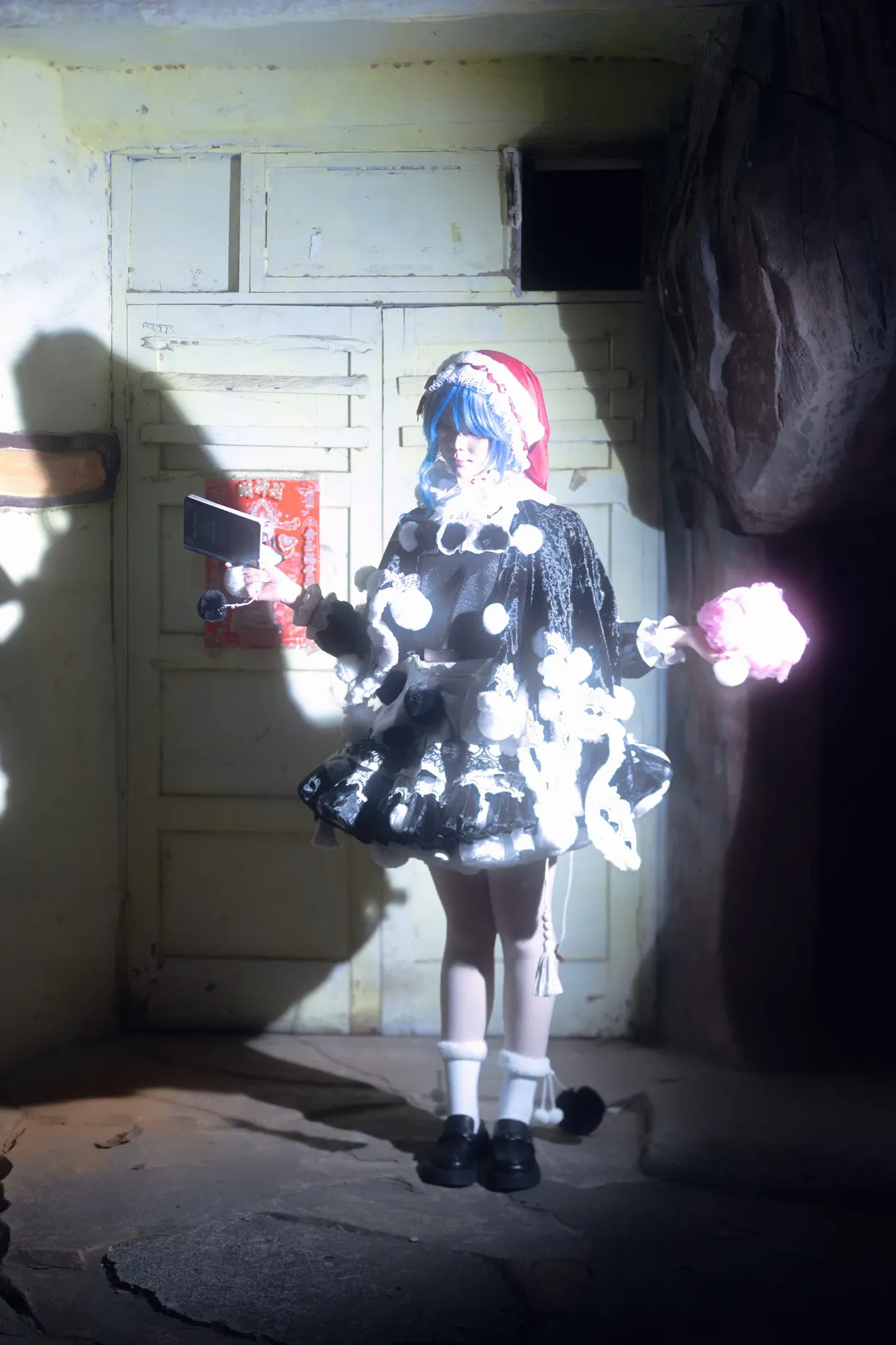 白丝cosplay, 哆来咪獏cos, 东方绀珠传, 深夜游乐园, 东方Project二创 - 第6张