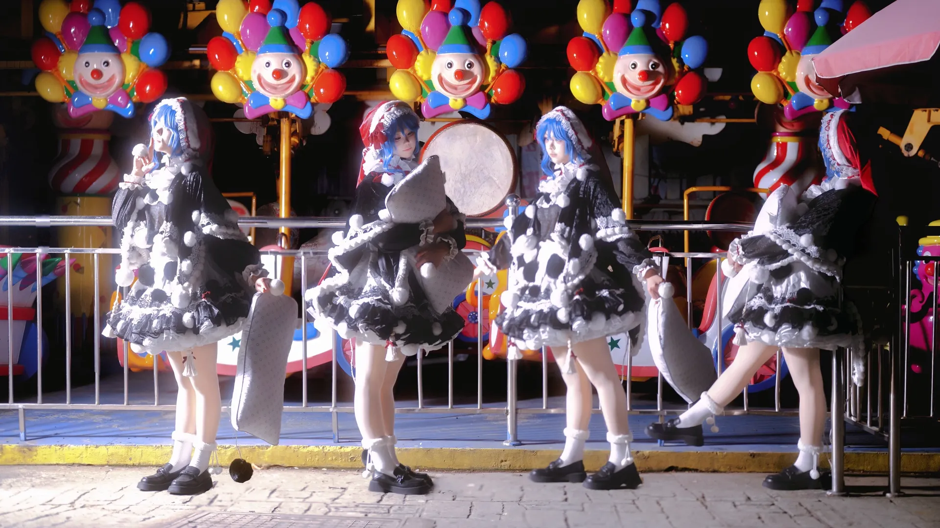 白丝cosplay, 哆来咪獏cos, 东方绀珠传, 深夜游乐园, 东方Project二创 - 第7张