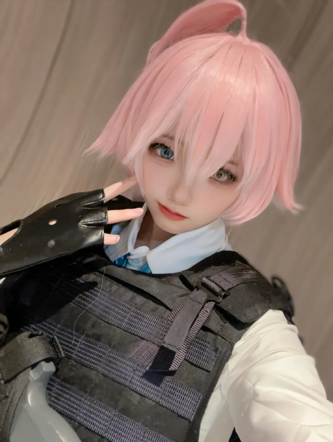 蔚蓝档案, 小鸟游星野cos, 白丝, 战术娘cos, 军迷装备 - 第8张