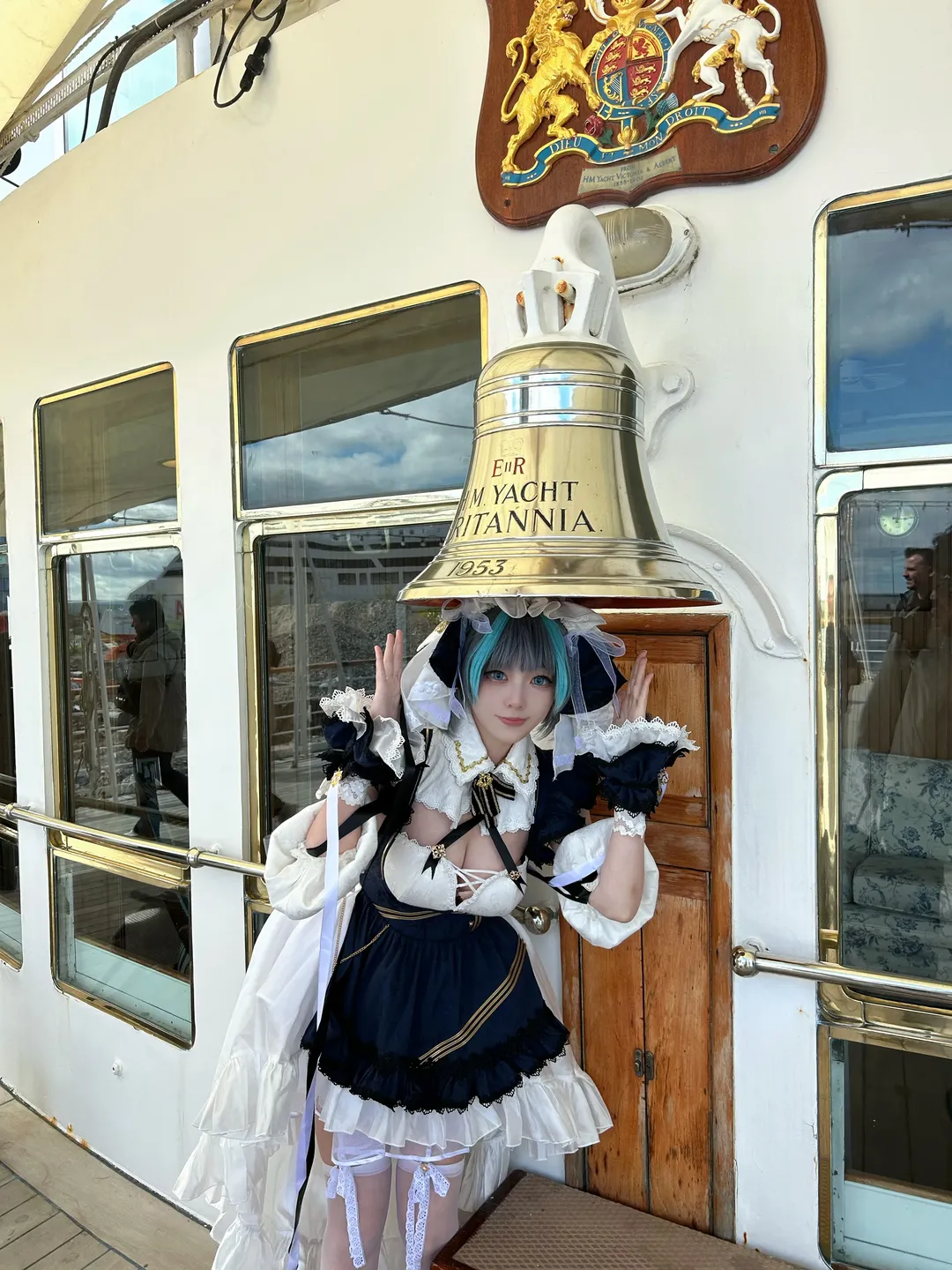 cosplay, 柴郡cos, 碧蓝航线, 白丝, 航海摄影
