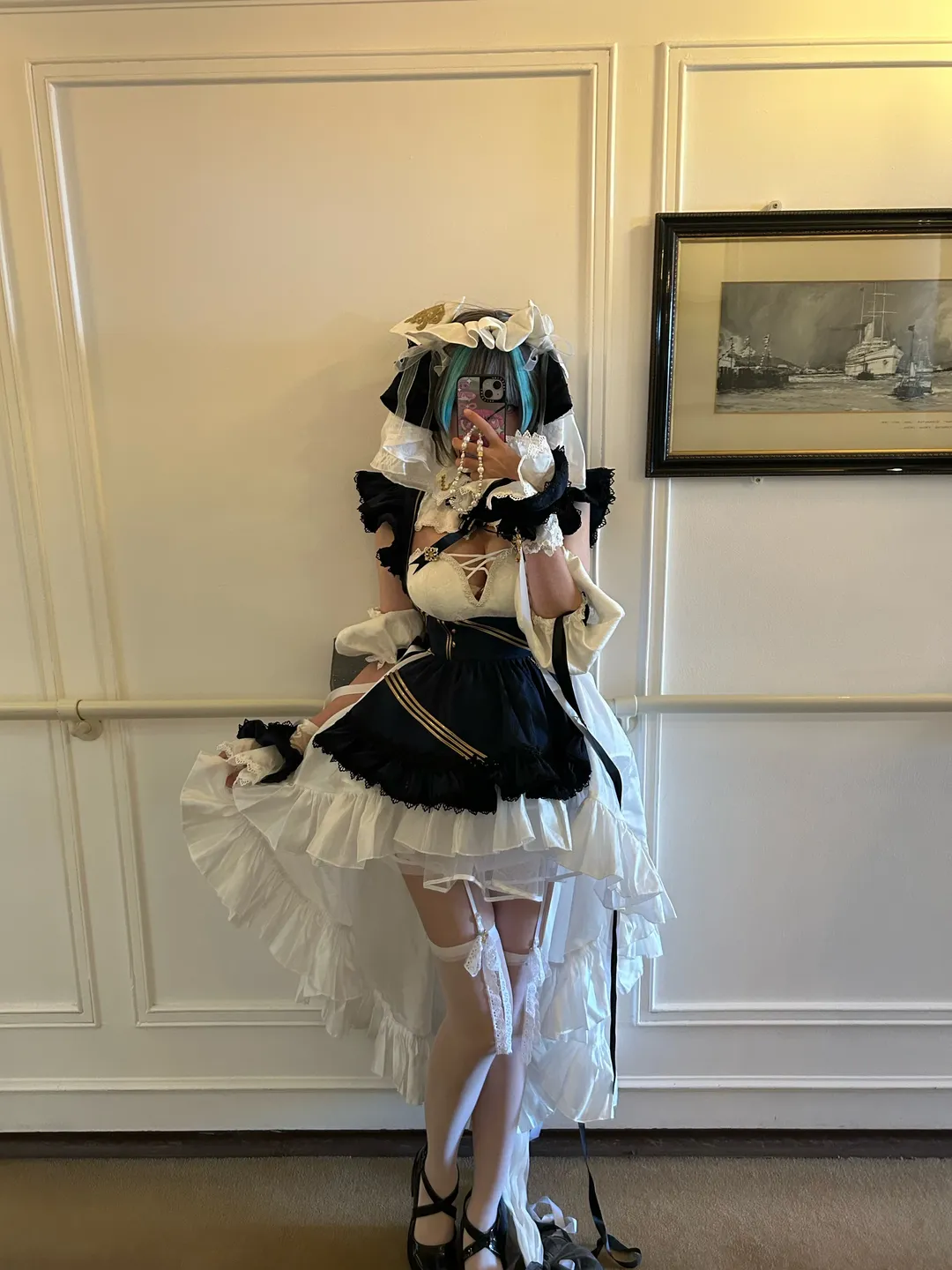 cosplay, 柴郡cos, 碧蓝航线, 白丝, 航海摄影 - 第2张