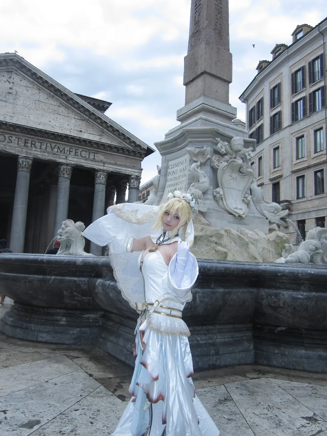 Fate, Bride, White stockings, Nero Cosplay, Roman cosplay - Image 2