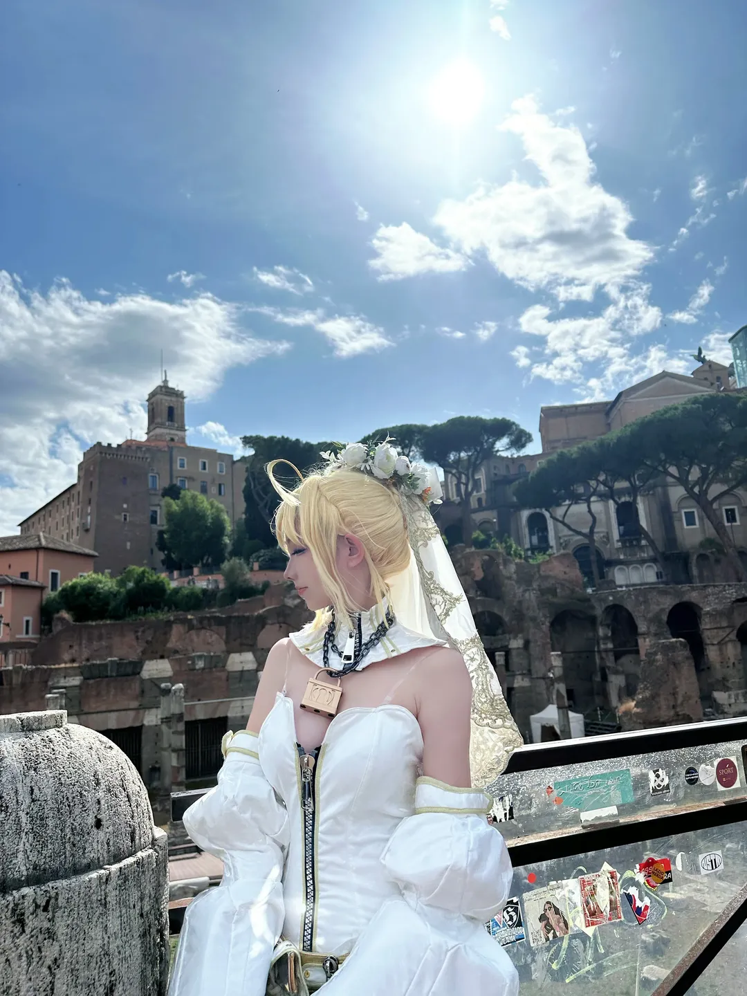 Fate, Bride, White stockings, Nero Cosplay, Roman cosplay - Image 5