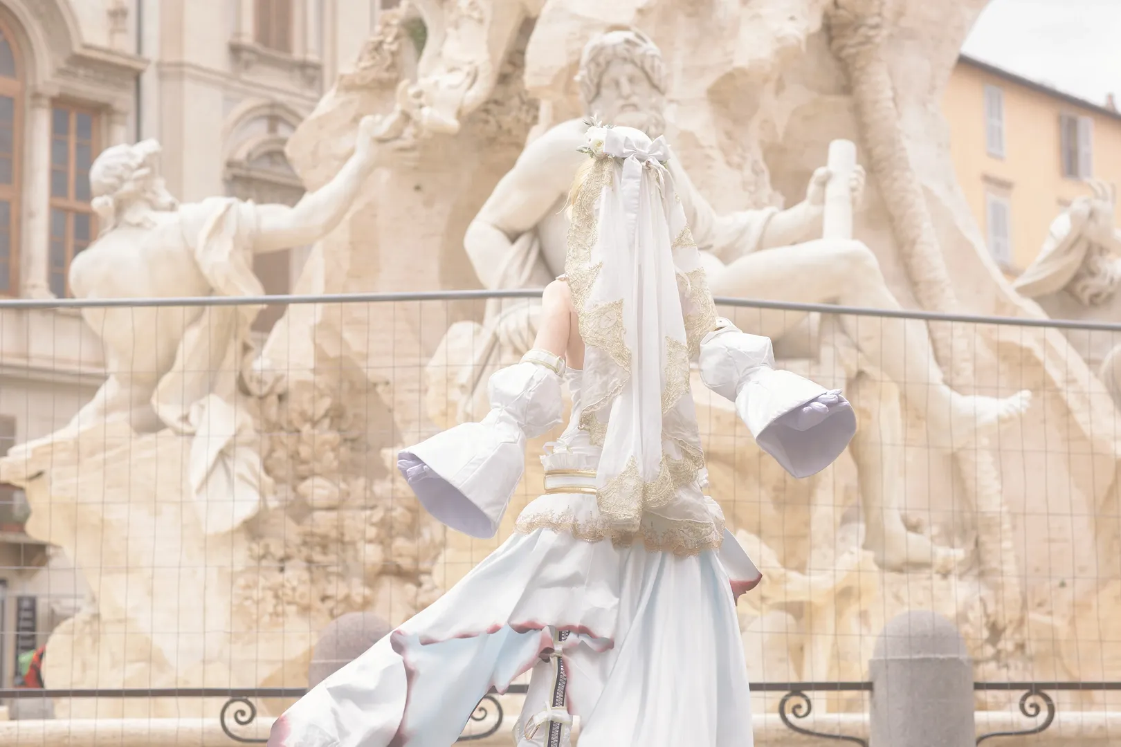 Fate/Grand Order, ネロ・ブライド コスプレ, イタリア旅行撮影, 小道具なしコスプレ, 拡散光屋外撮影 - 5枚目