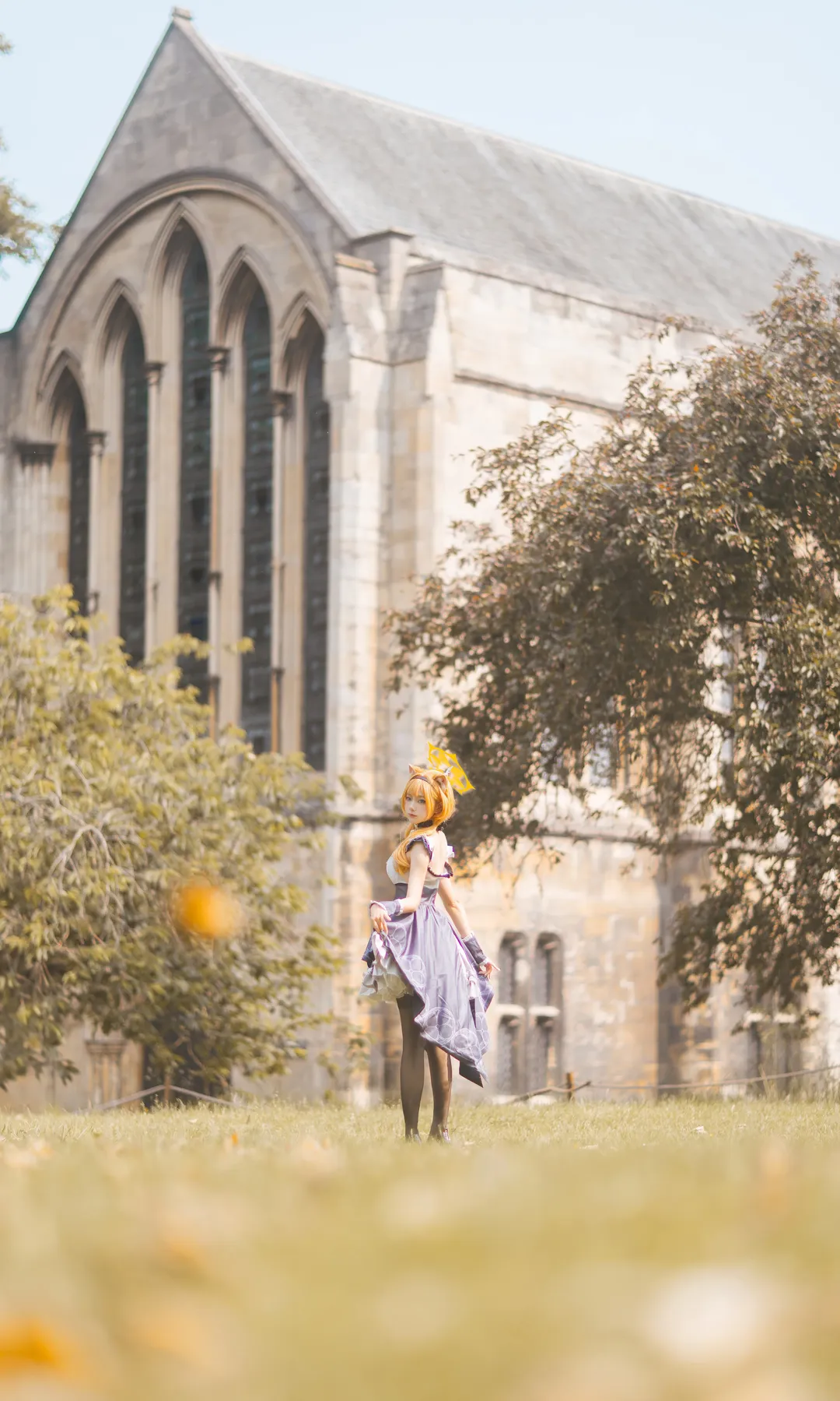 二次元撮影, ブルーアーカイブ, 伊落マリー コスプレ, ヨーク・ミンスター, イギリス旅行写真撮影 - 2枚目
