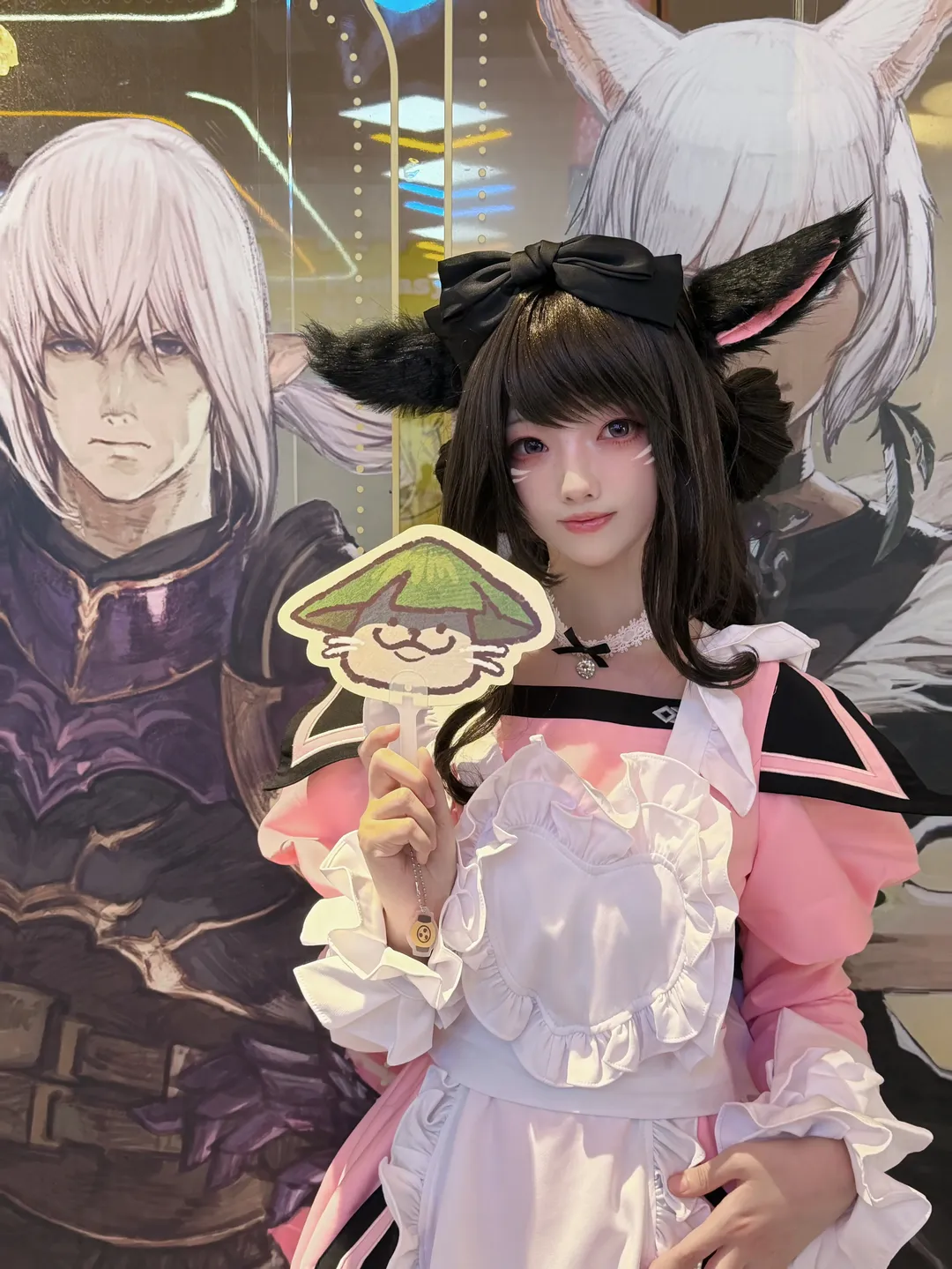女仆装穿搭, 最终幻想14, ff14猫娘cos, 杭德林快闪店, 主题餐厅探店 - 第3张