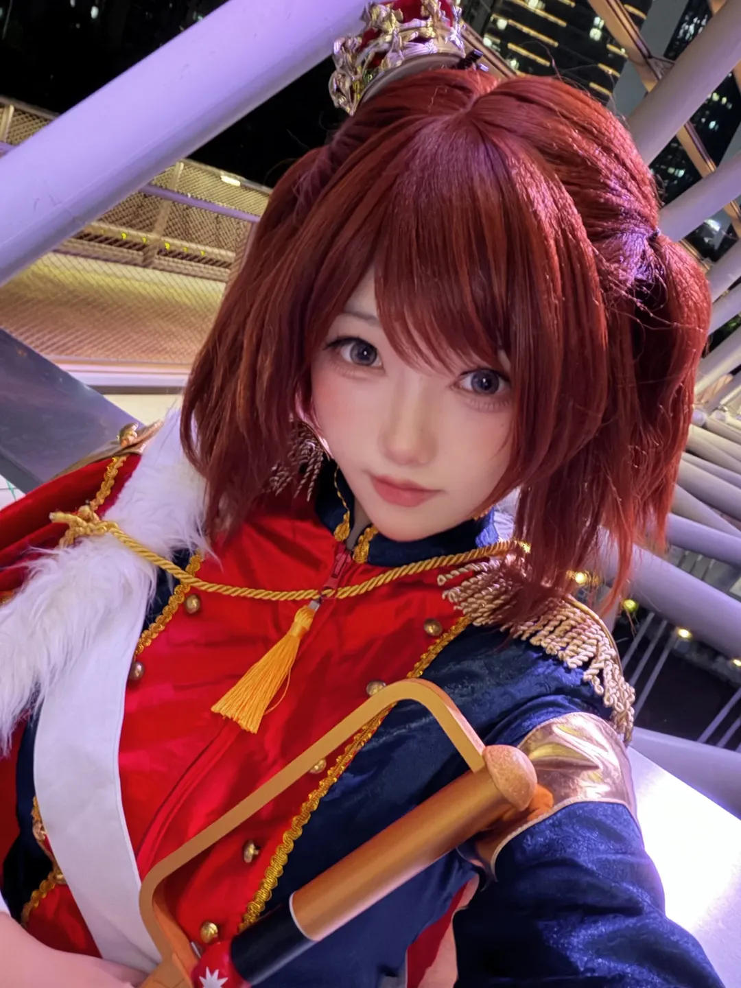 军装cosplay, 二次元自拍, 少女歌剧, 舞台少女, 爱城华恋cos