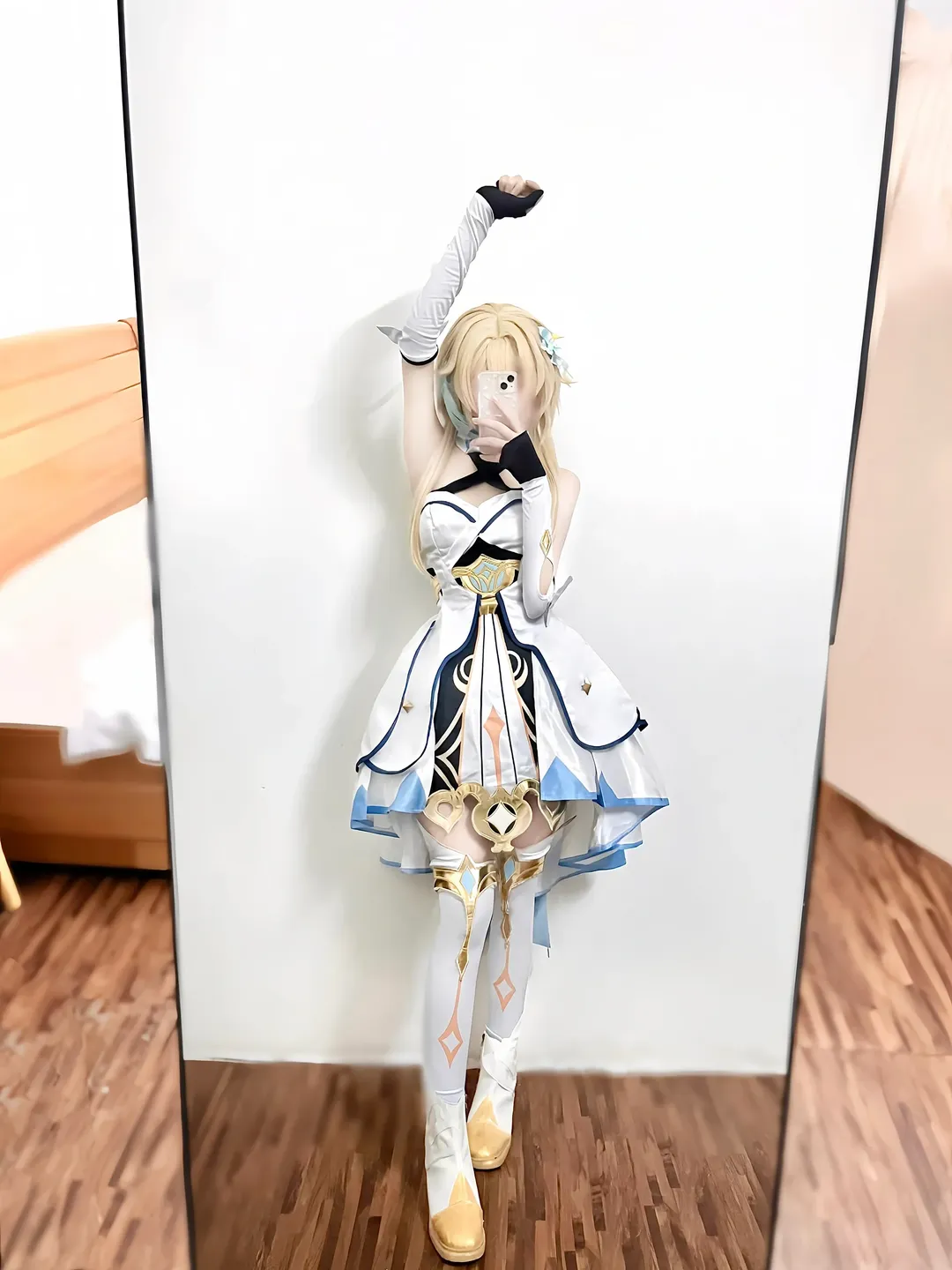 原神, 荧cos, cosplay日常, 原神纳塔, 白丝长筒袜 - 第3张
