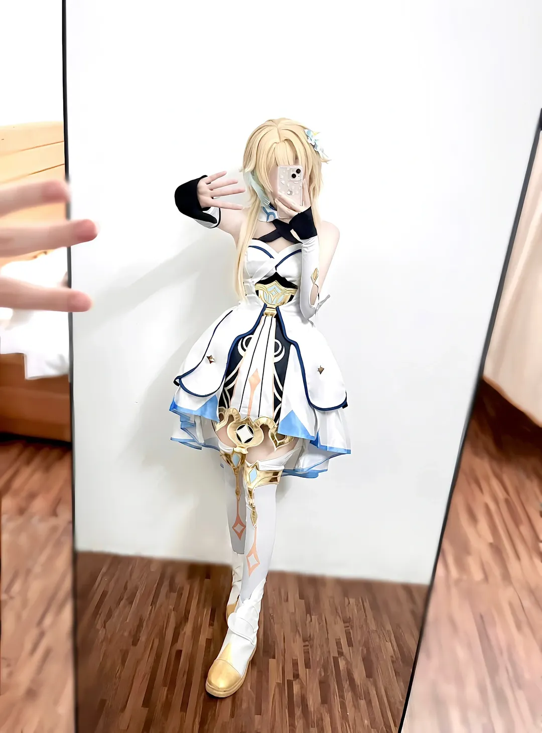 原神, 荧cos, cosplay日常, 原神纳塔, 白丝长筒袜 - 第4张