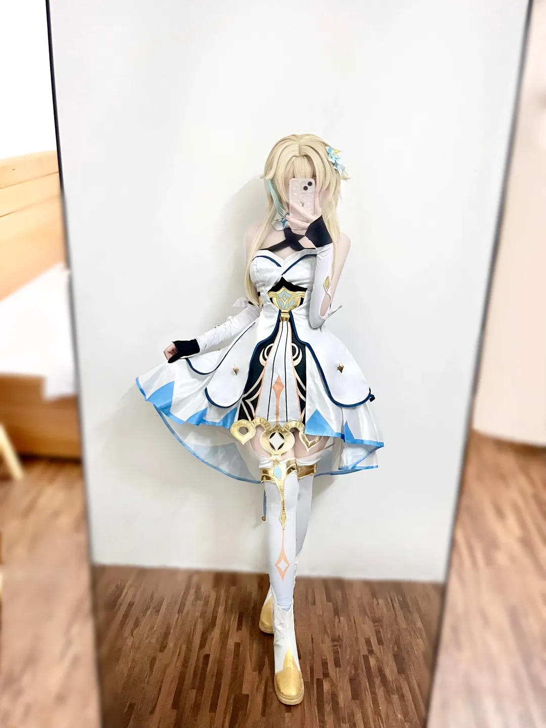 原神, 荧cos, cosplay日常, 原神纳塔, 白丝长筒袜