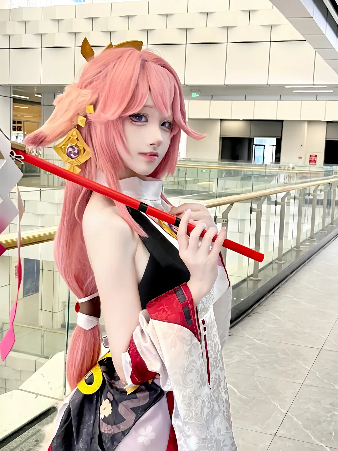 原神, 八重神子cos, 鸣神组, cosplay摄影, 周末日常 - 第3张