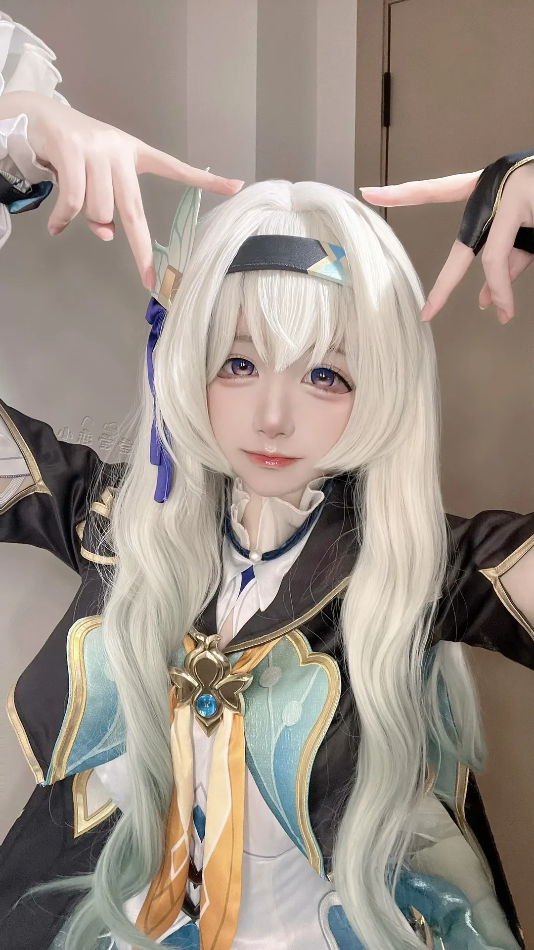 cosplay, 崩壞星穹鐵道, 流螢cos, 銀髮造型, 二次元服裝