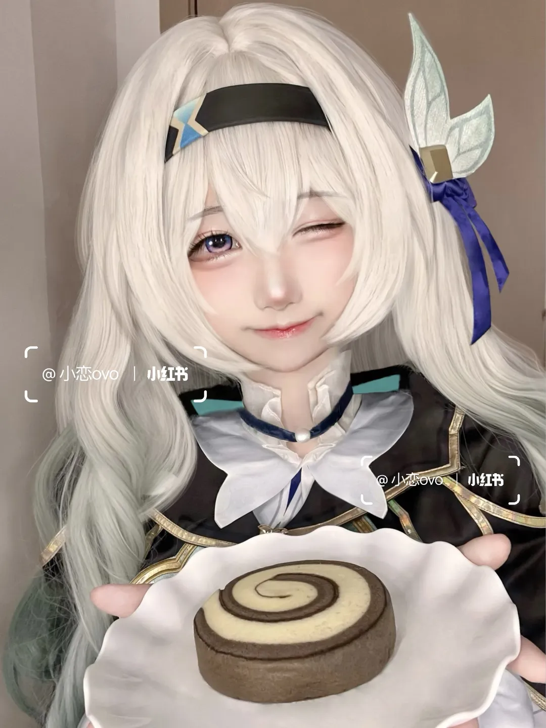 崩坏星穹铁道, 流萤cos, 二次元cos, 女coser, 银发