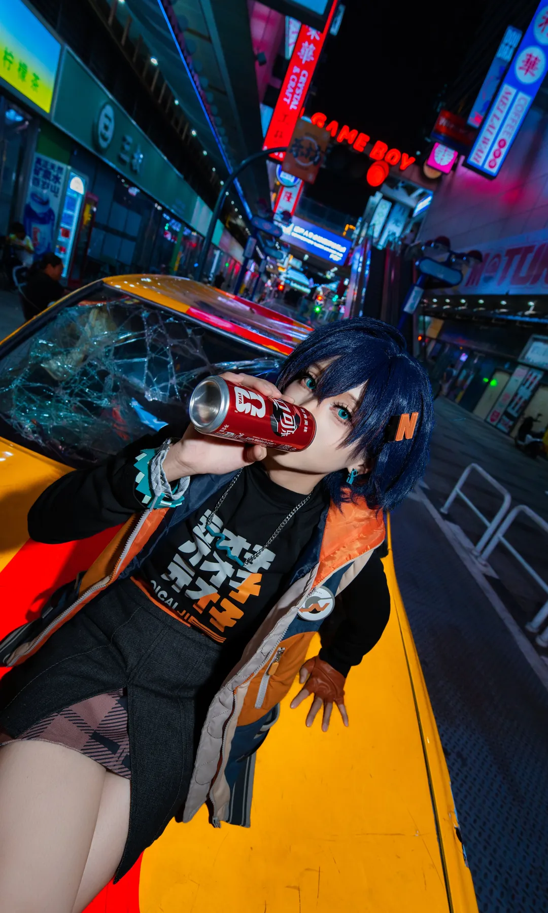 绝区零, 夜景人像, 铃cos, 赛博朋克穿搭, 街头cosplay - 第1张