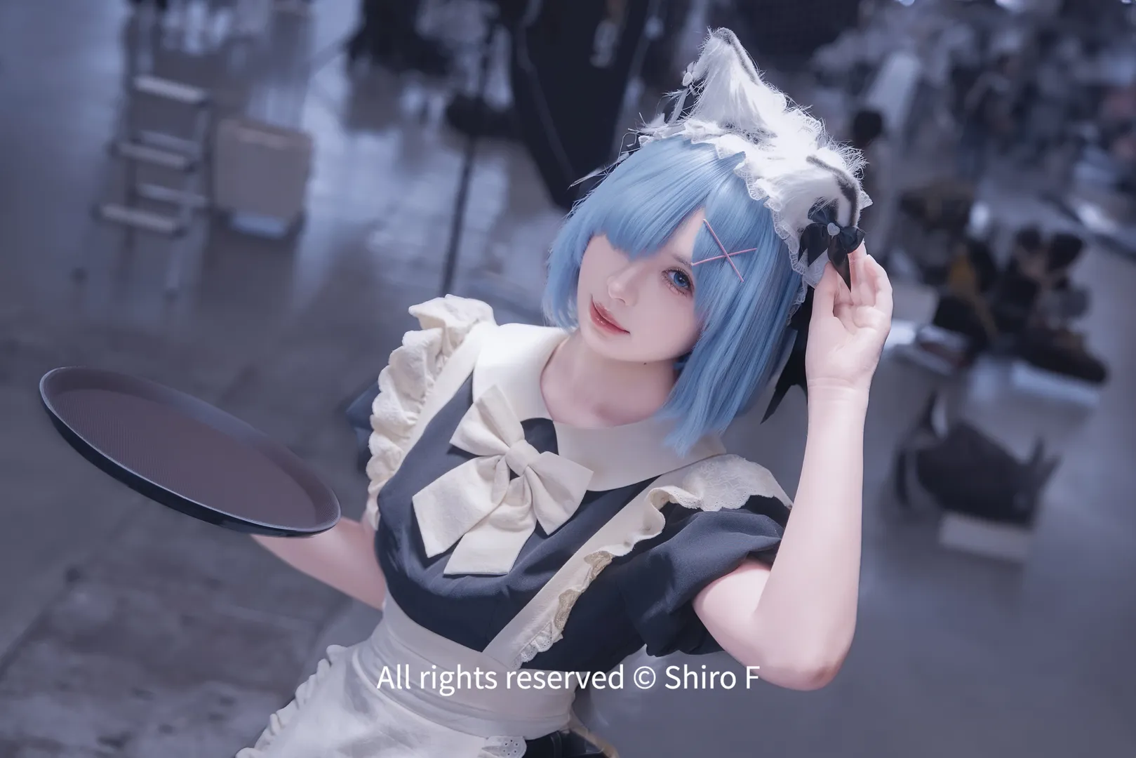 女仆装, 漫展场照, 蕾姆cos, 甜妹, 2025chinajoy - 第2张