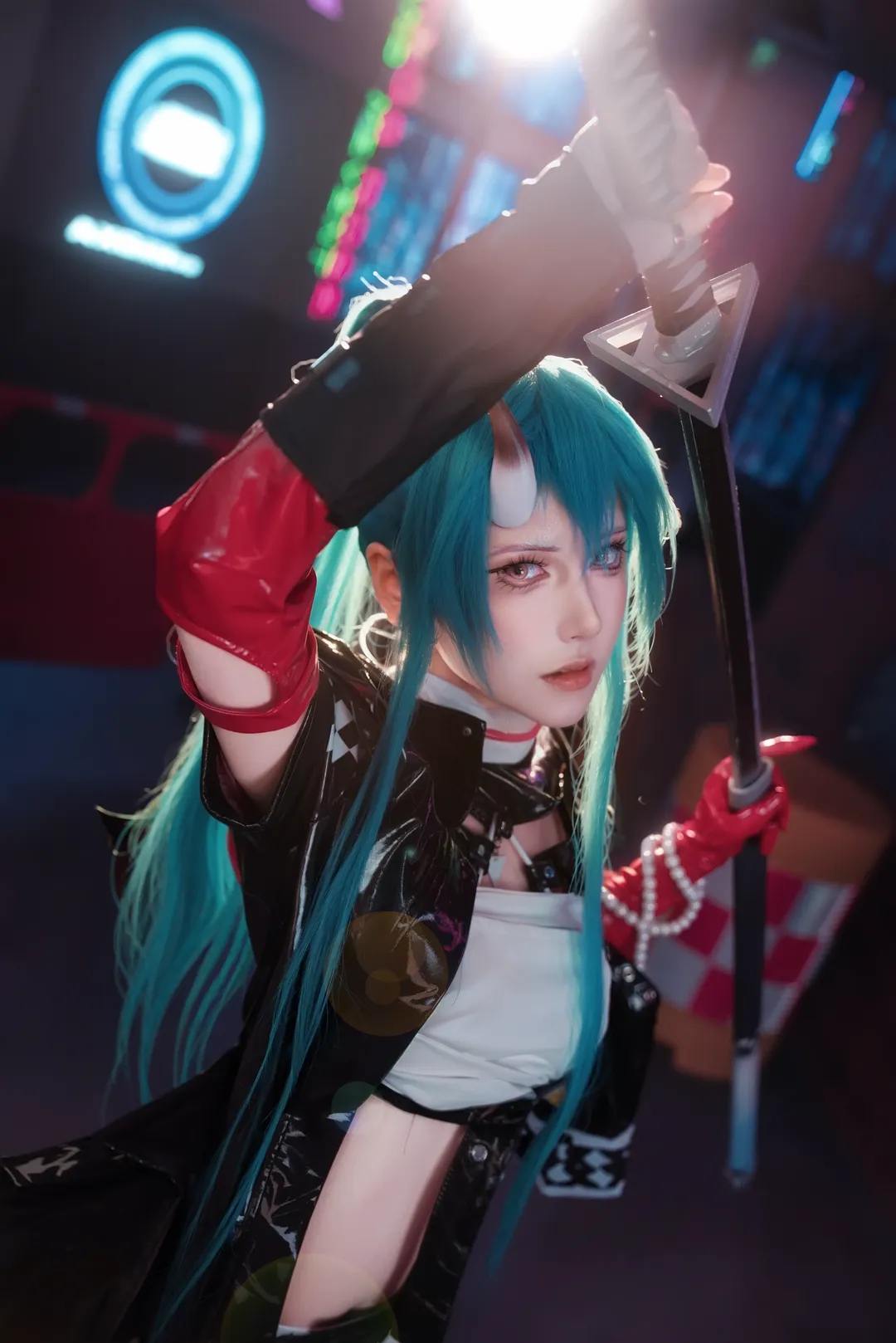 赛博朋克, 明日方舟, 战术装备, 星熊cos, 真人角色扮演 - 第1张
