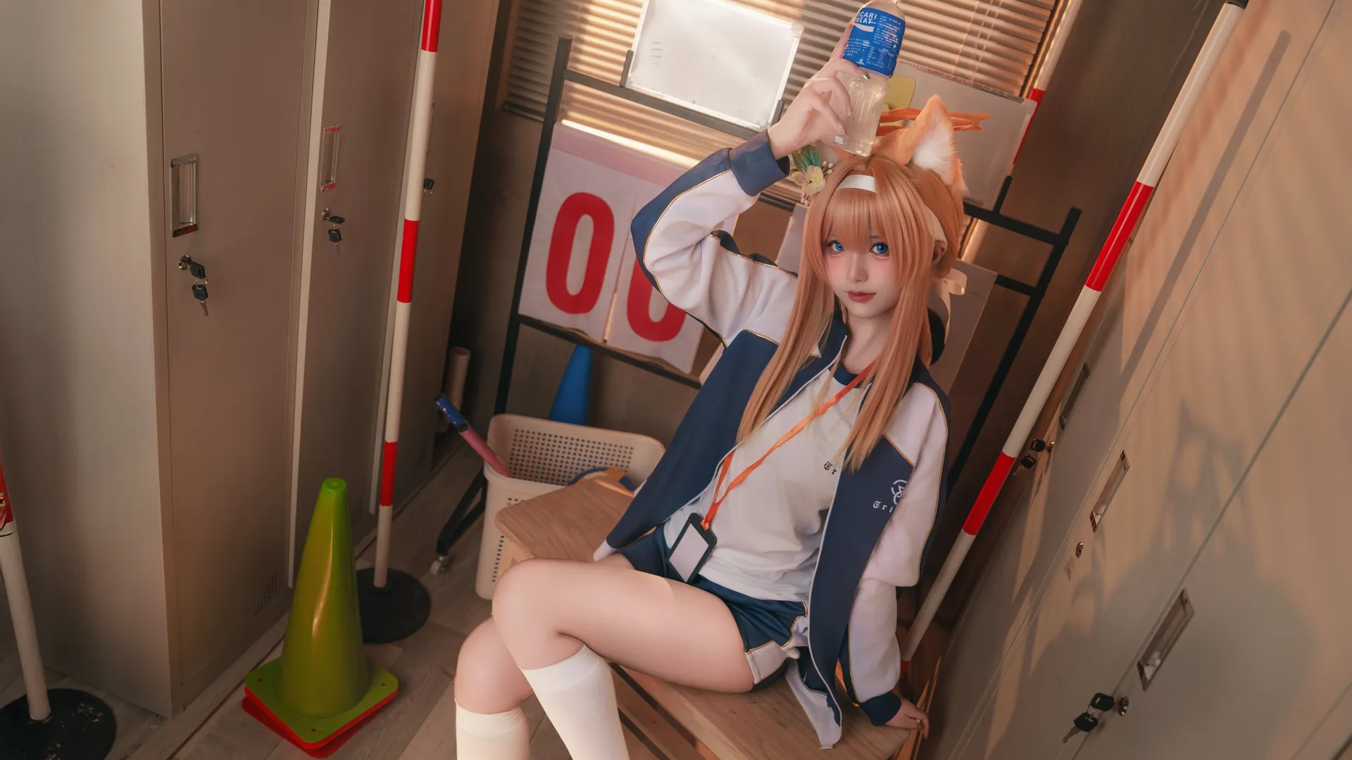 ブルーアーカイブ, 二次元コスプレ, マリーコスプレ, 白タイツコスプレ, スポーツウェアコーデ - 3枚目