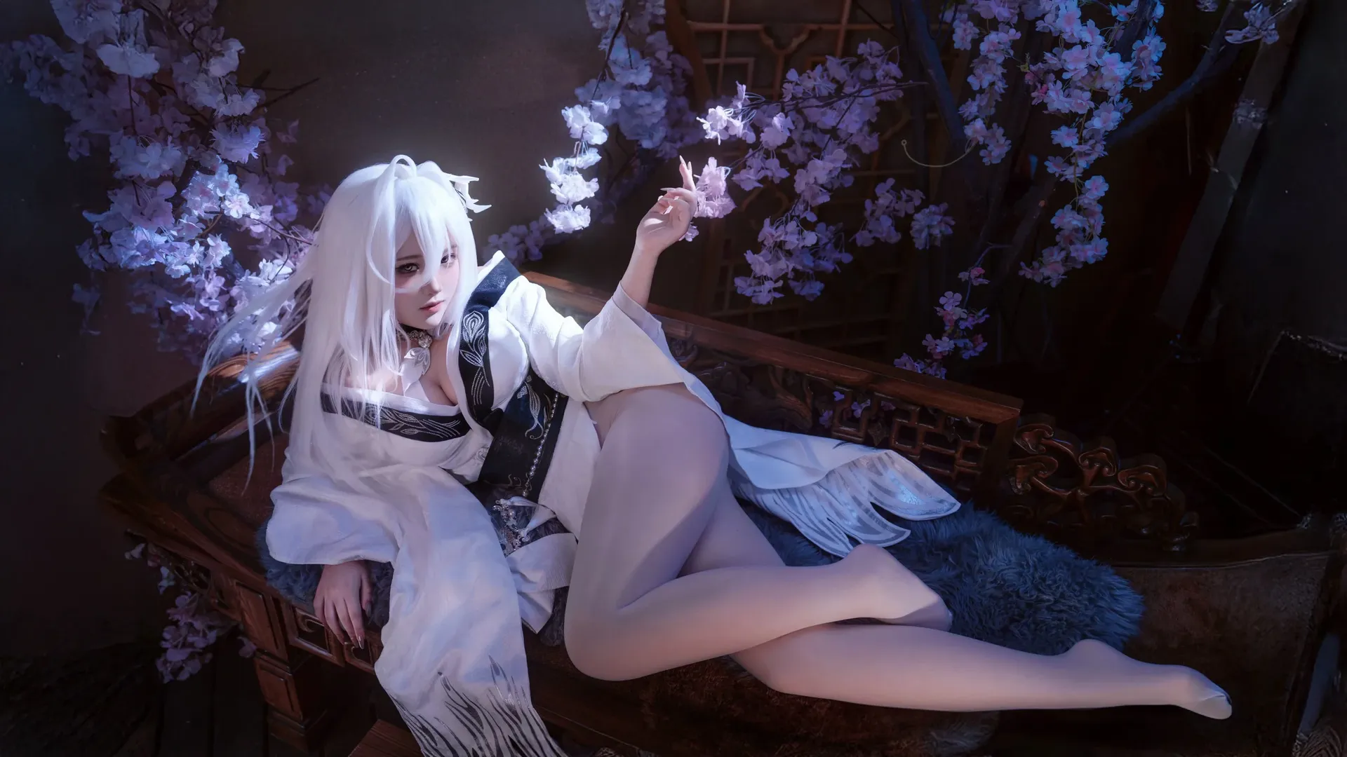 碧蓝航线, 二次元cosplay, 古风cos, 白凤cos, 白丝cos
