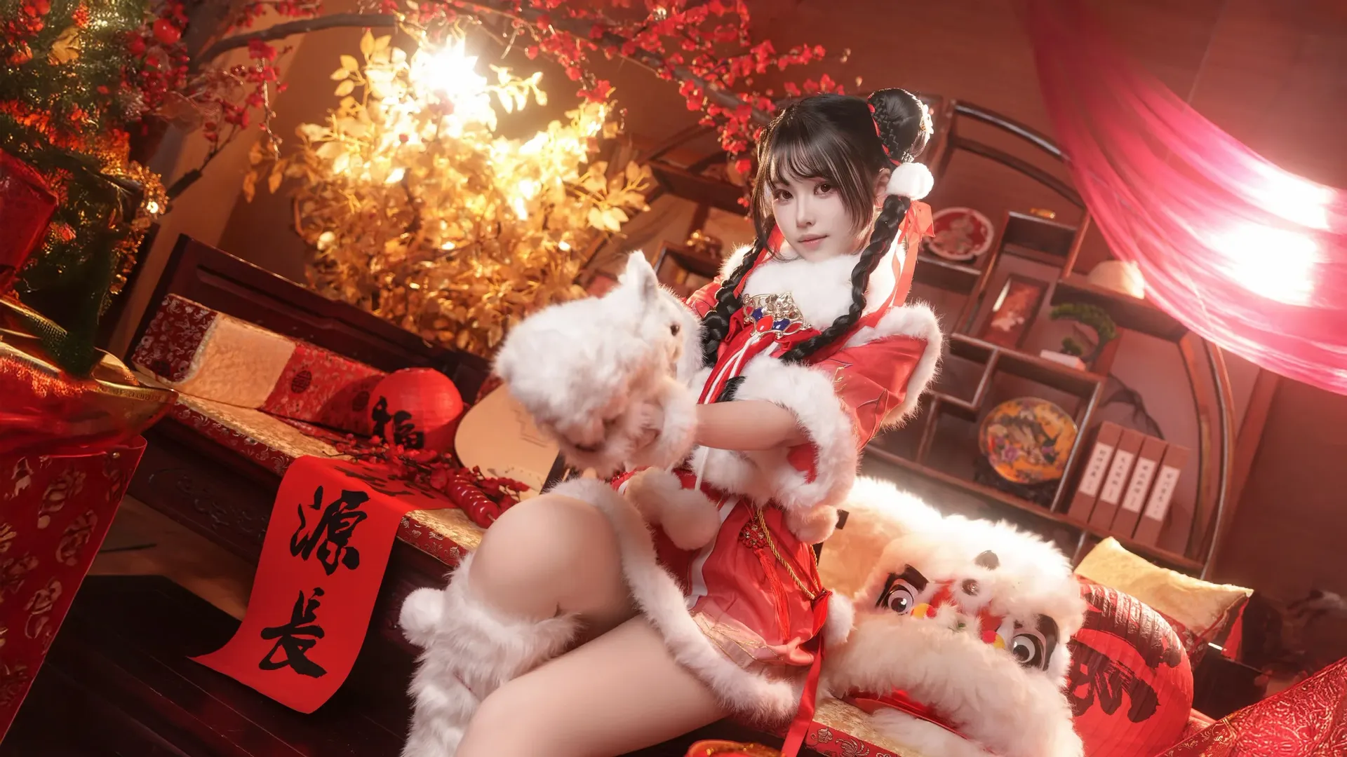二次元, 永劫无间, 甜妹, 胡桃cos, 新春