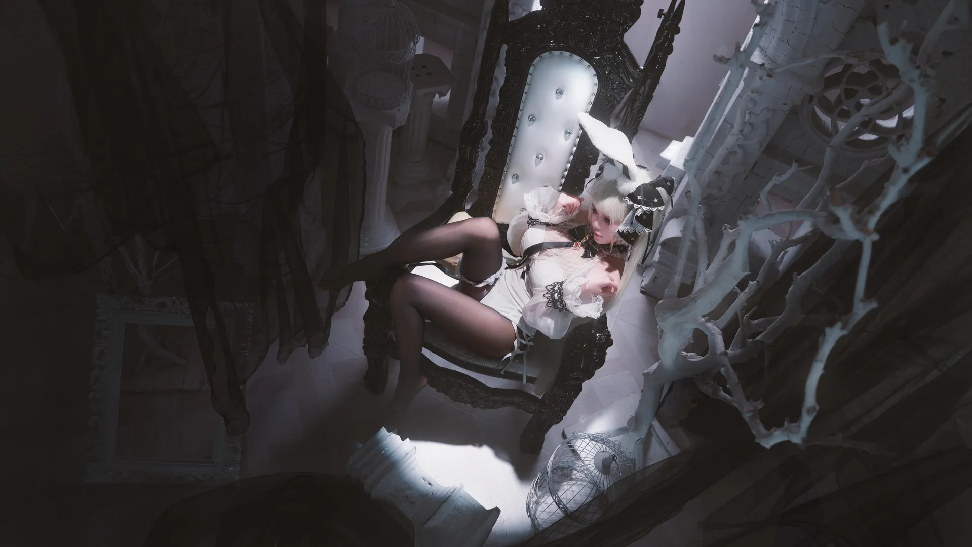 碧蓝航线, 哥特风, 二次元cos, 可畏cos, 黑丝cosplay - 第2张