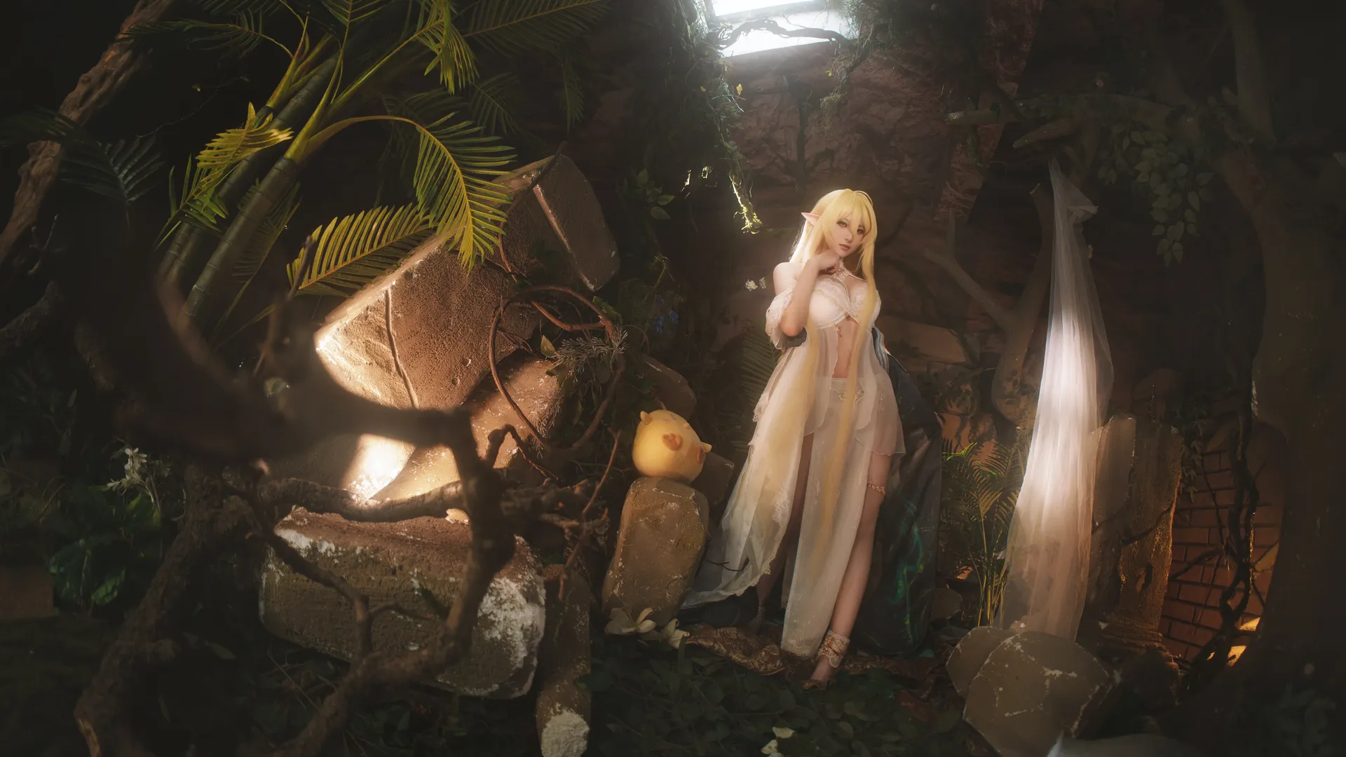 Roleplay, Atmosphere, Azur Lane, Golden Lion Cosplay, Cave set - Image 2