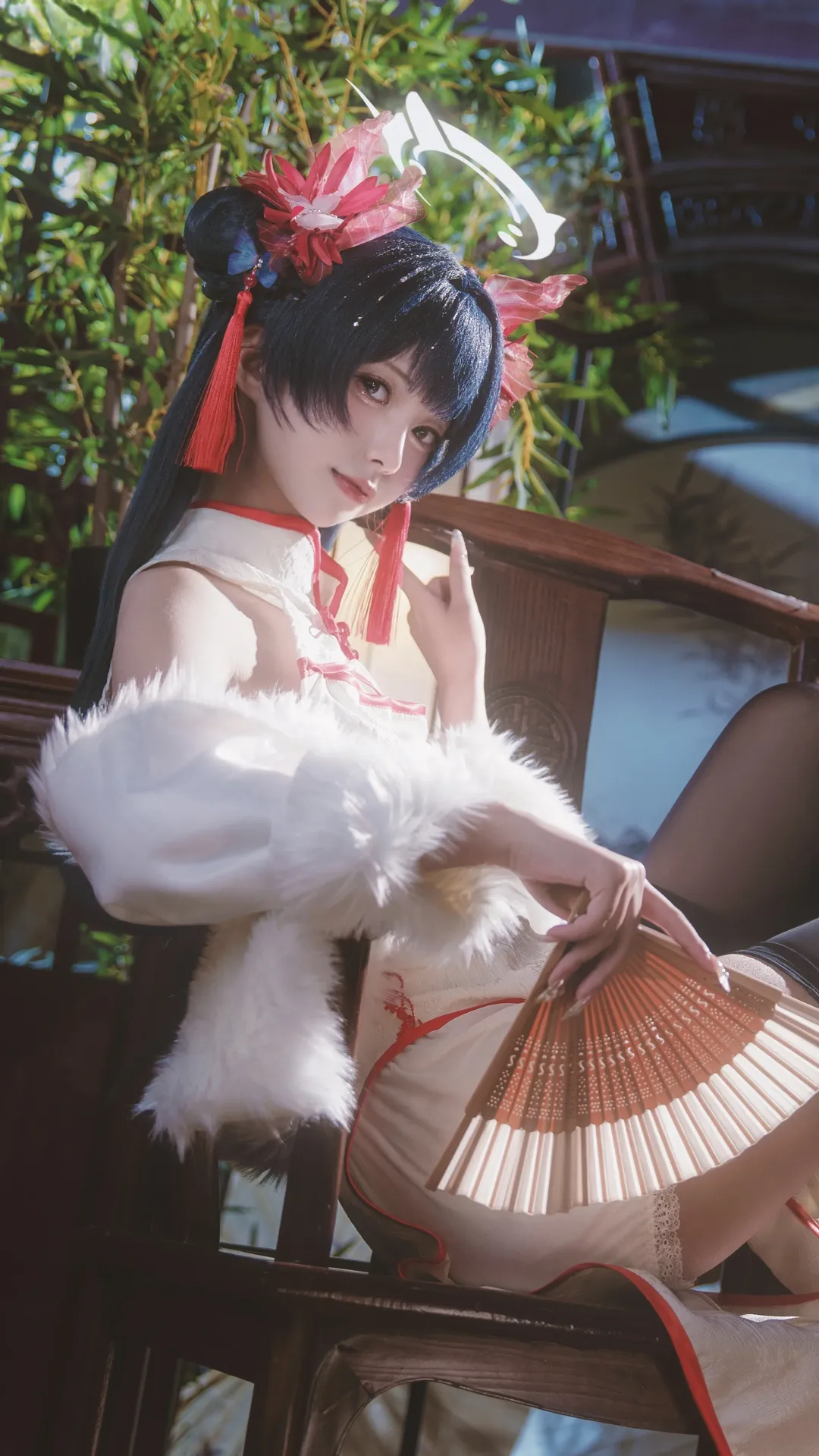 蔚蓝档案, 妃咲cos, 二次元cos, cosplay摄影, 中式国风 - 第1张