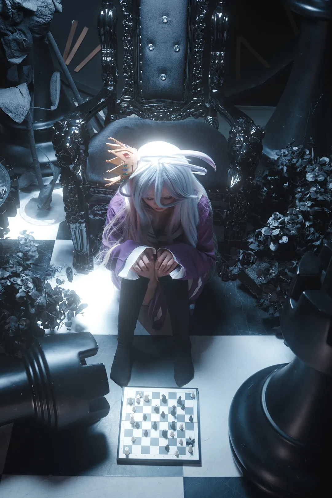 雰囲気のある写真, コスプレシェア, 白コスプレ, ノーゲーム・ノーライフ, チェス