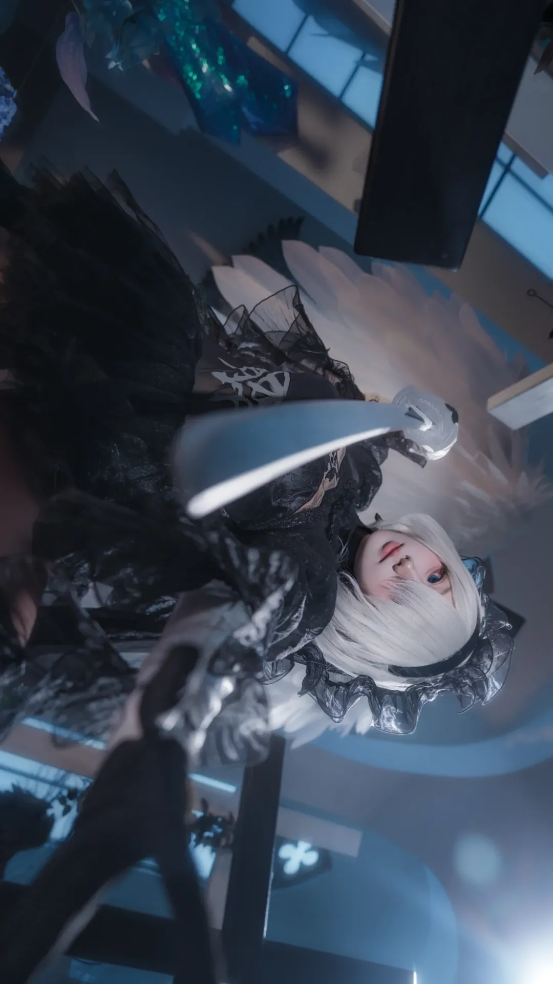 尼尔机械纪元, 氛围感写真, cosplay日常, 蕾丝穿搭, 2b cos - 第2张