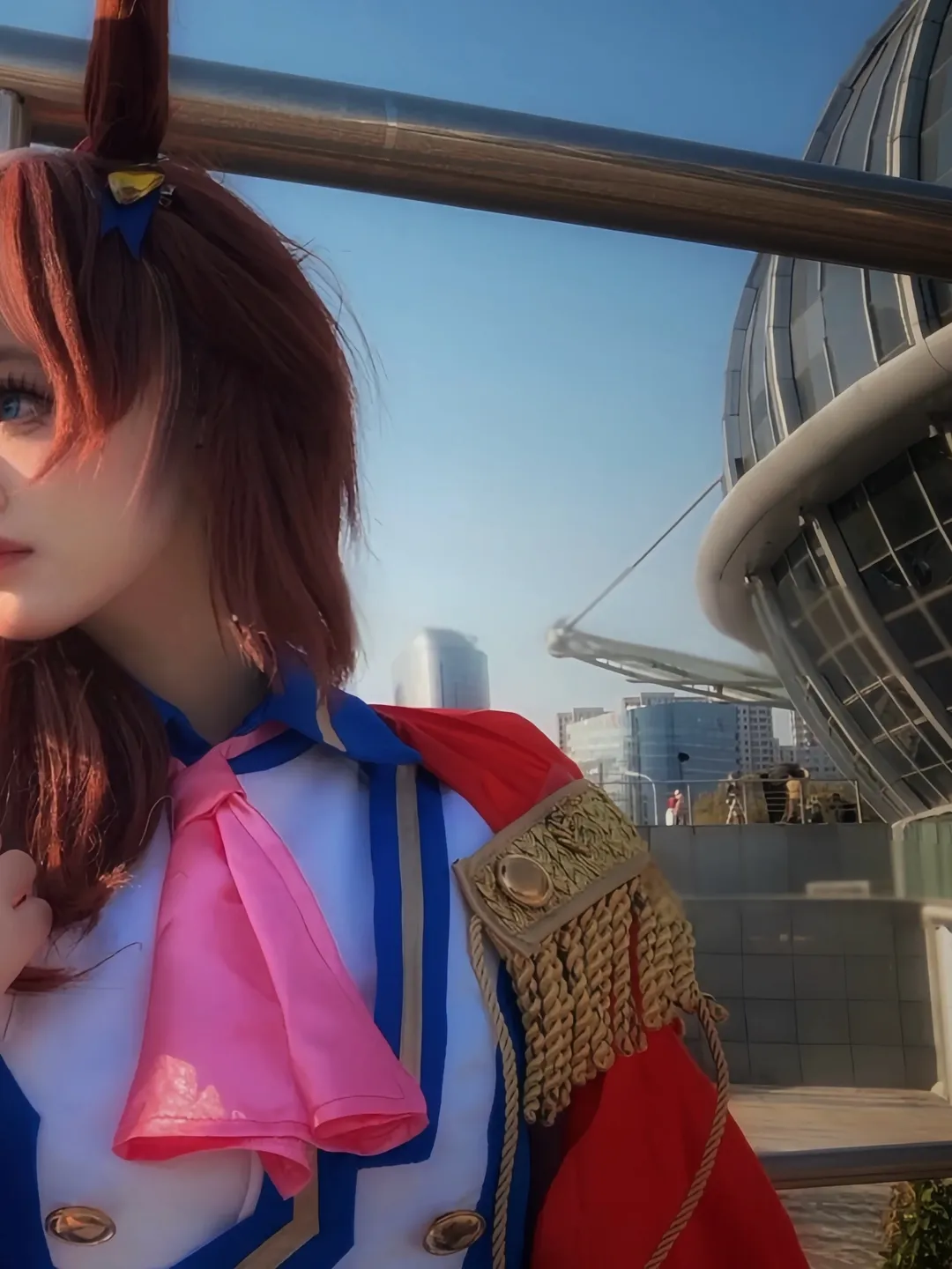 赛马娘, 制服写真, 户外外拍, 东海帝王cos, 城市天桥 - 第2张