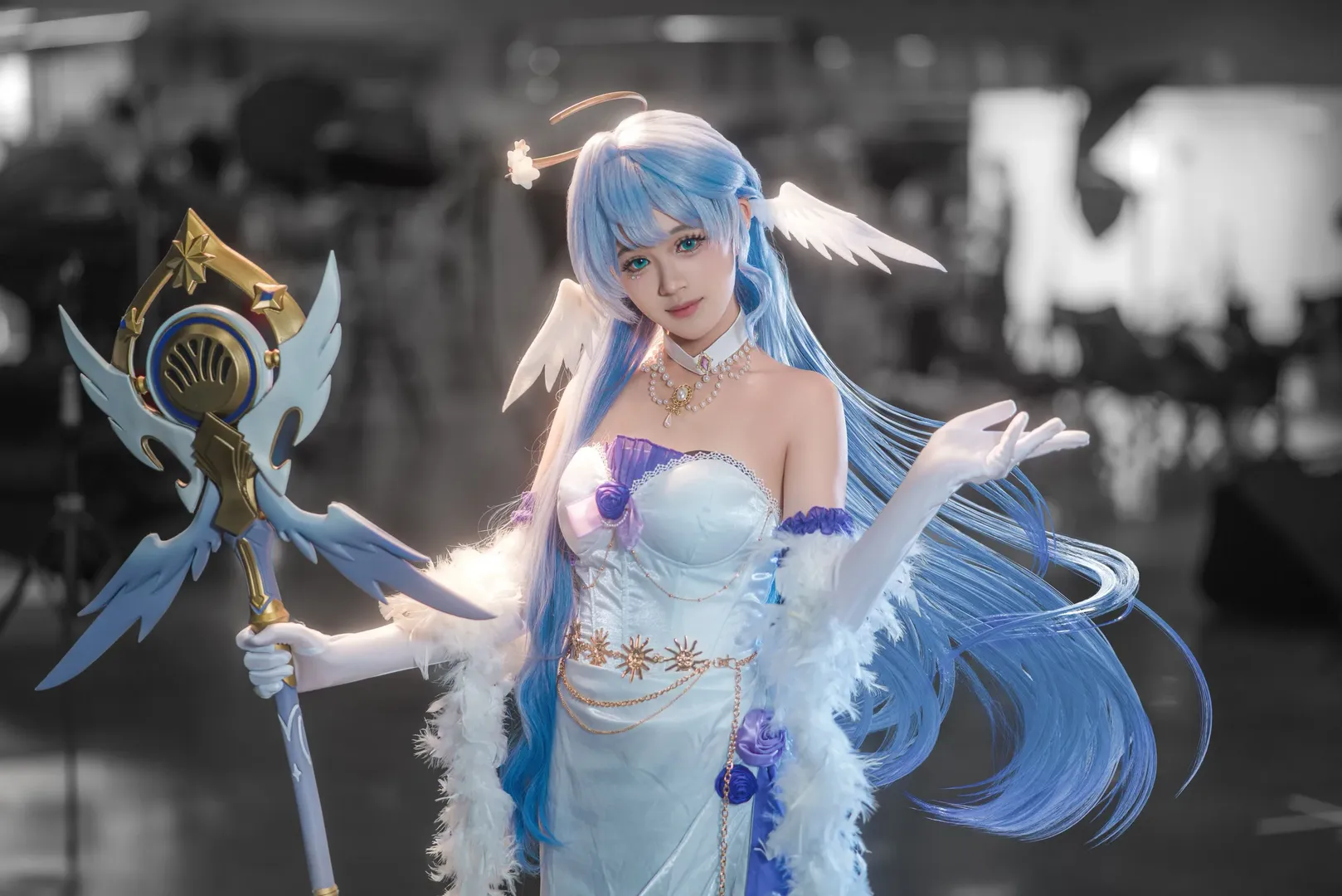 崩坏星穹铁道, 知更鸟cos, 二次元cosplay, 漫展摄影, 蓝白羽翼cos - 第1张