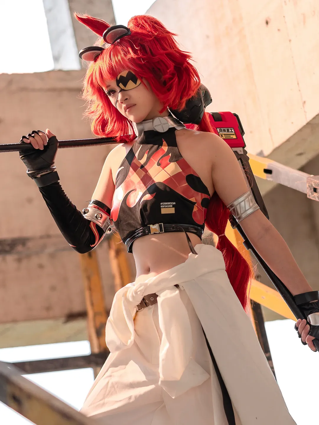 ゼンレスゾーンゼロ, ロケーション撮影, インダストリアル風コスプレ, クレタ コスプレ, ハードコアコスプレ