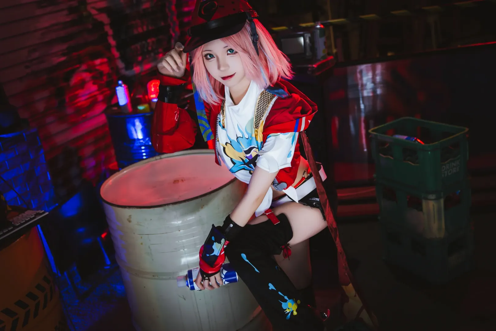 崩壊：スターレイル, ポートレート, 乱破 コスプレ, ストリート風コスプレ, スケートボードの小道具 - 1枚目