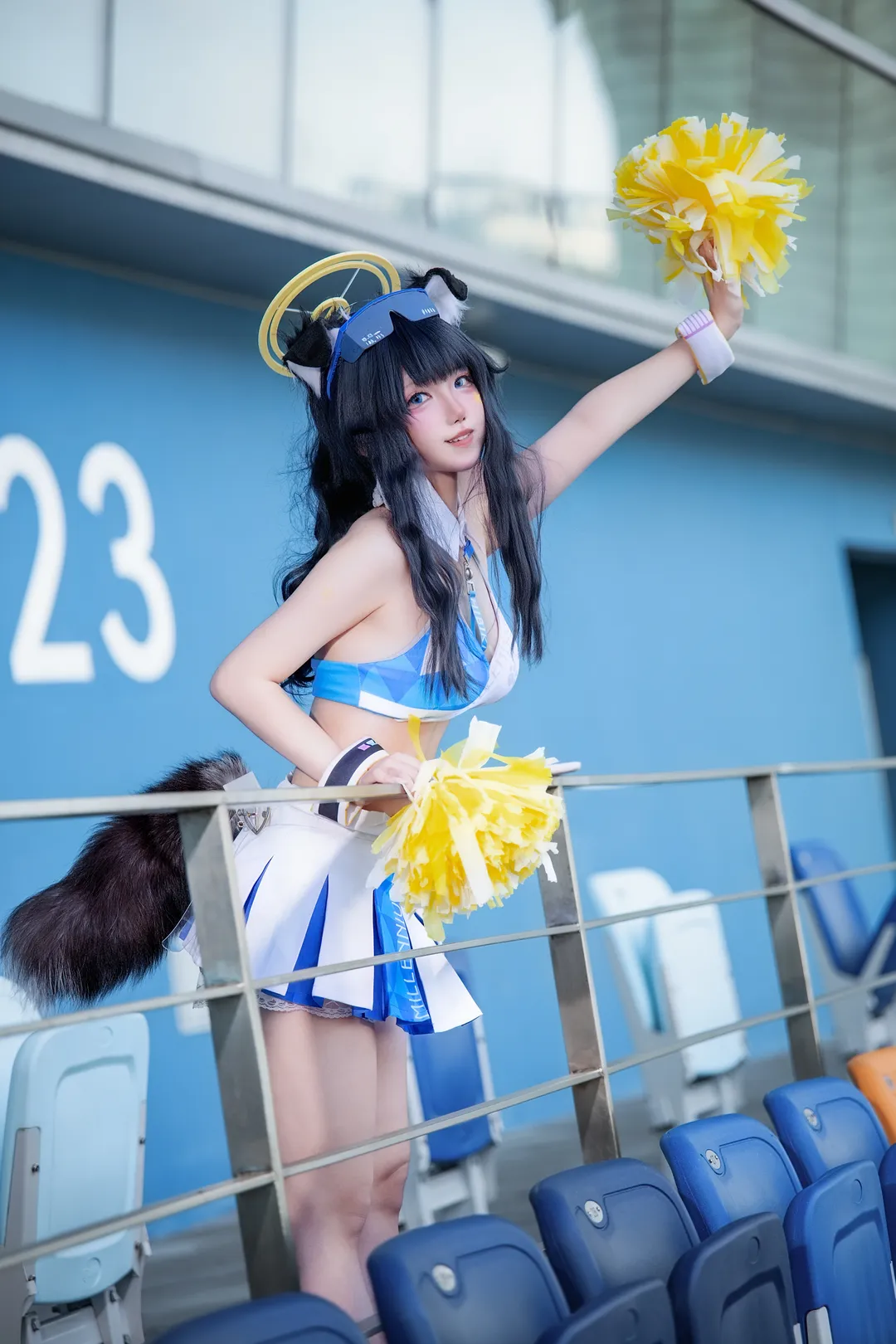 二次元, コスプレ, ブルーアーカイブ, ポートレート, 応援服