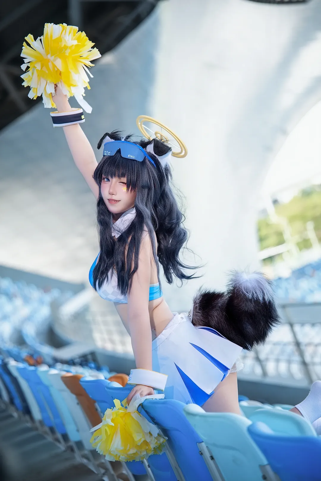 二次元, cosplay, 蔚蓝档案, 人像摄影, 应援服 - 第6张