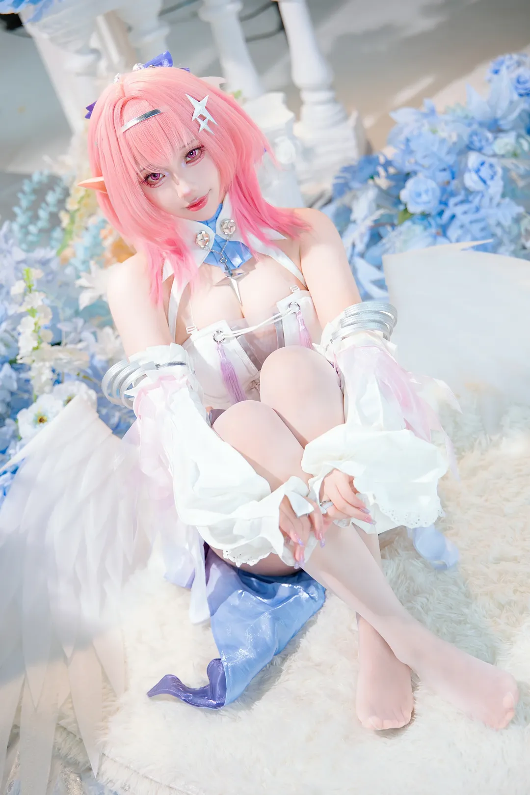 绝区零, 二次元少女, 白丝穿搭, cosplay人像, 蕾米埃尔cos - 第1张