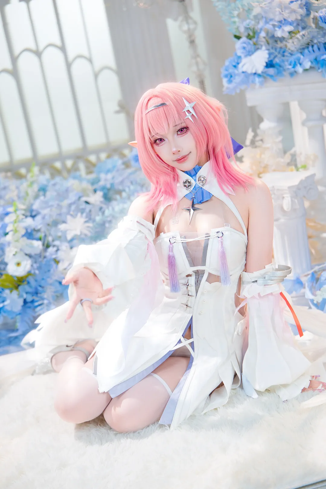 绝区零, 二次元少女, 白丝穿搭, cosplay人像, 蕾米埃尔cos - 第3张