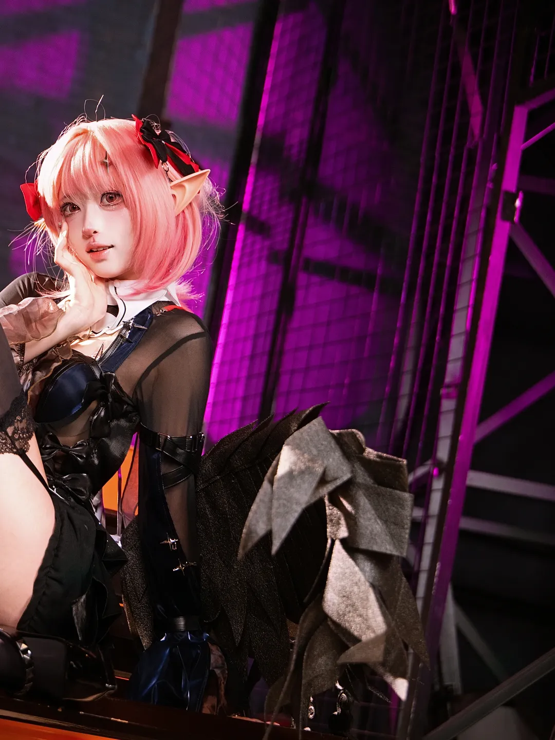 绝区零, cosplay摄影, 赛博朋克风, 蕾米埃尔cos, 小恶魔穿搭 - 第2张