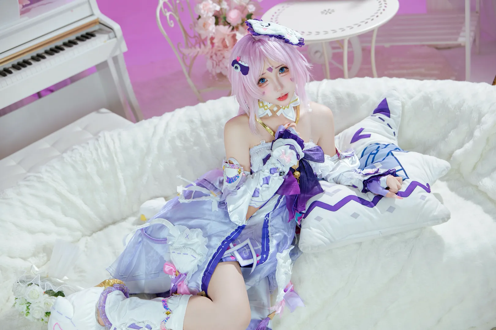 原神, 茜特菈莉cos, 二次元cosplay, 粉色系穿搭, 梦幻人像 - 第3张