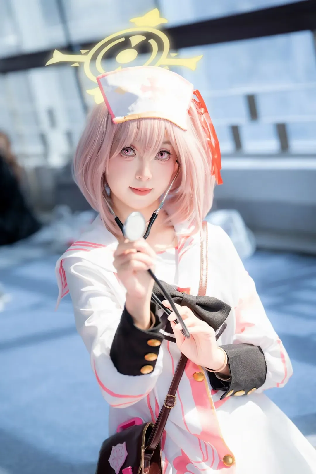 ブルーアーカイブ, イベント写真, セリナ コスプレ, 白タイツコスプレ, ナースコスプレ - 5枚目