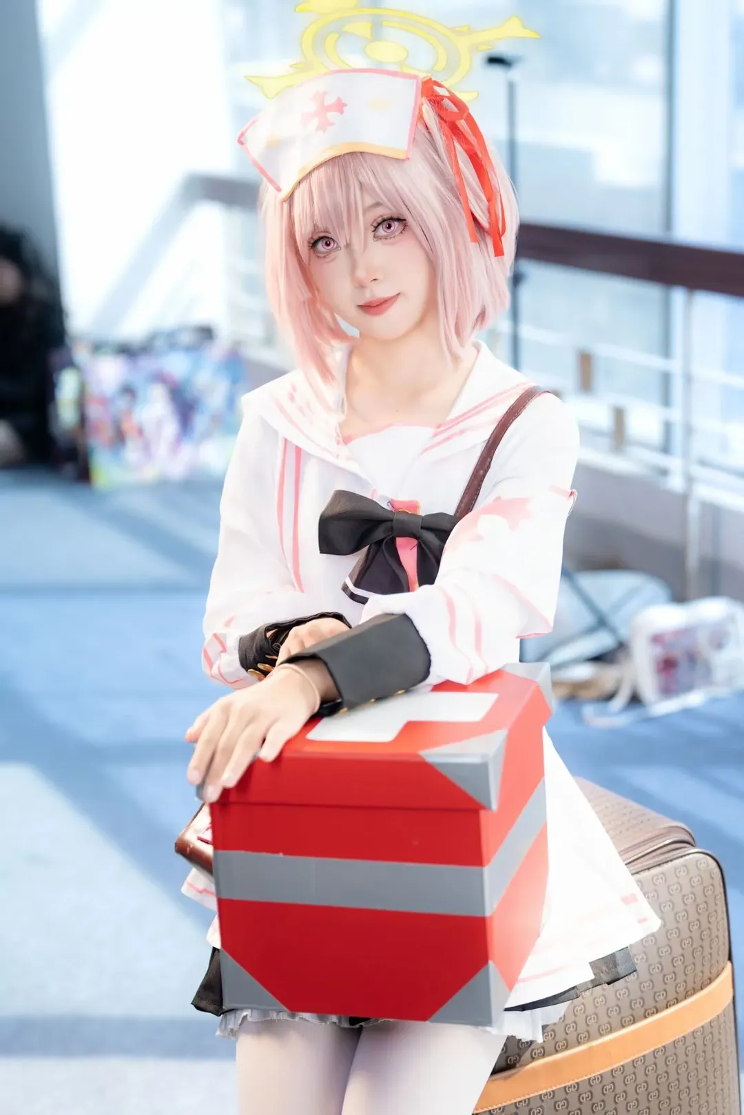 蔚蓝档案, 漫展返图, 芹娜cos, 白丝cos, 护士cosplay