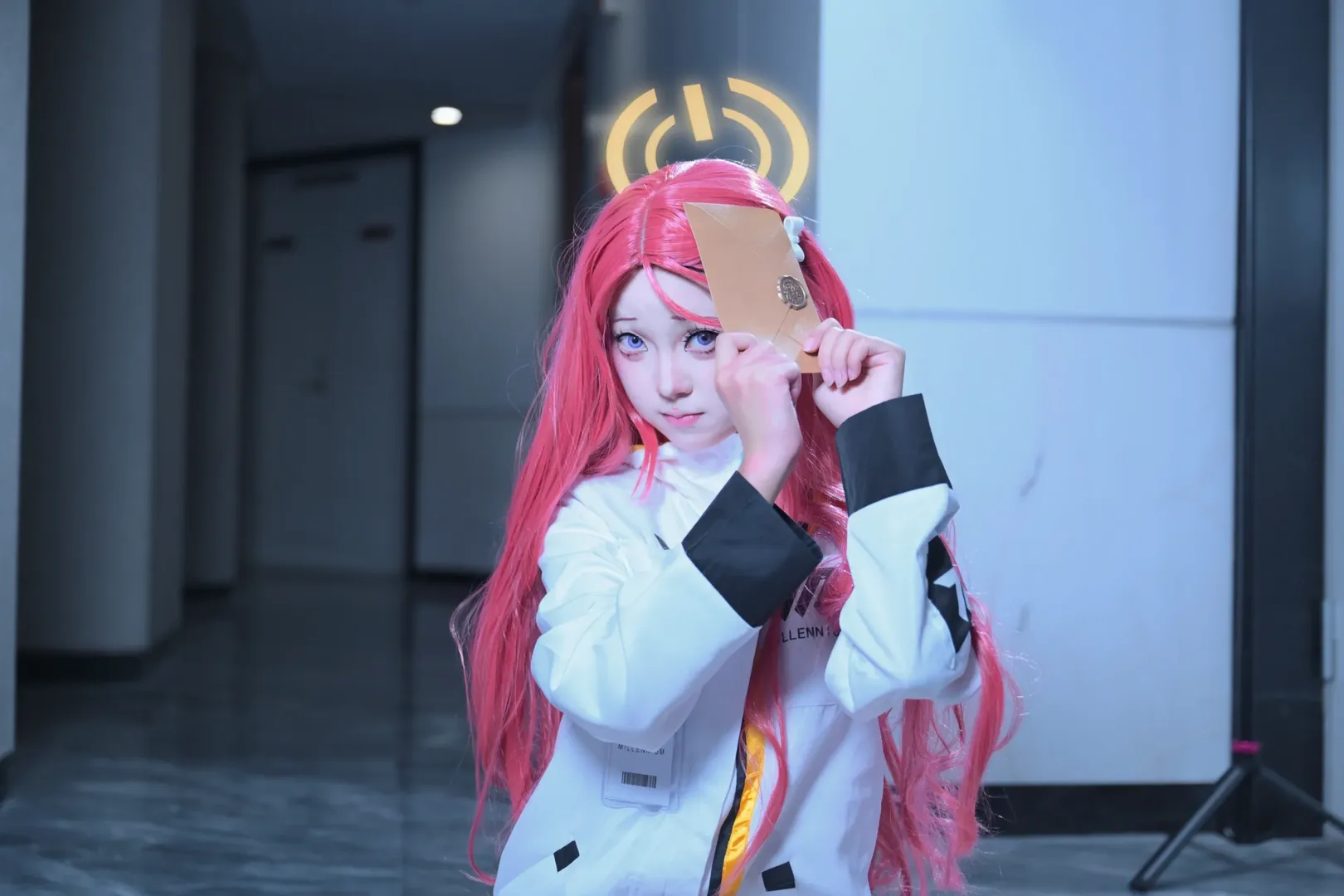碧蓝档案, cosplay摄影, 柚子cos, 游戏部日常, 光环特效 - 第2张