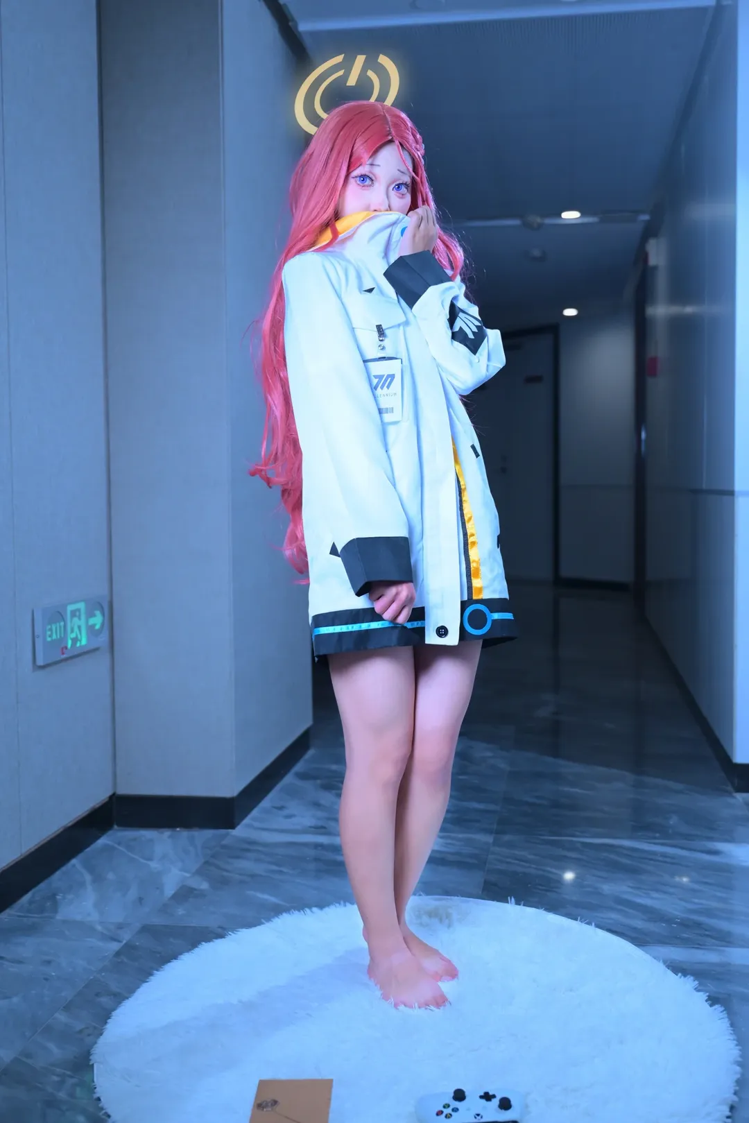 碧蓝档案, cosplay摄影, 柚子cos, 游戏部日常, 光环特效 - 第5张