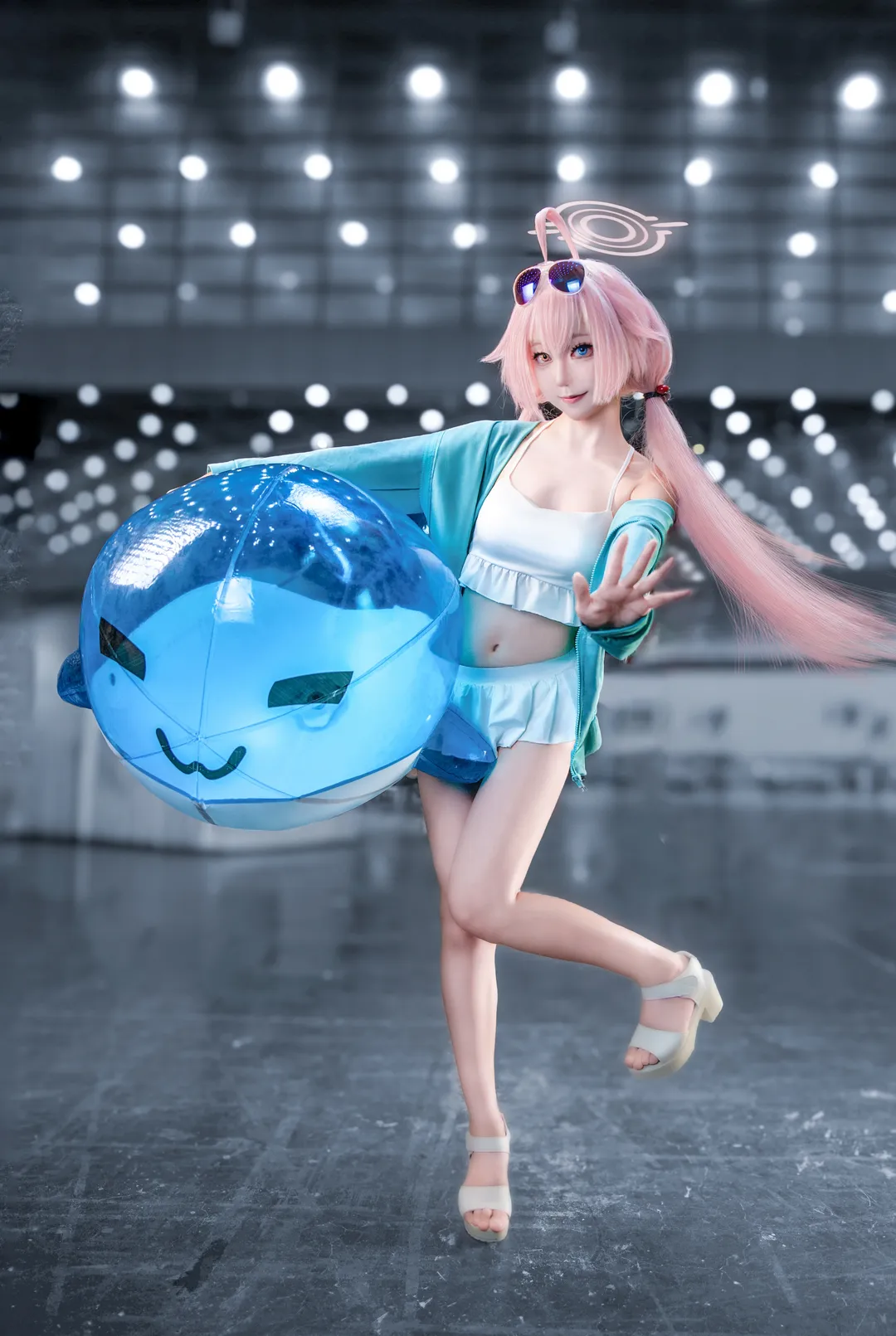 cosplay, 蔚蓝档案, 泳装cos, 夏日穿搭, 小鸟游星野cos