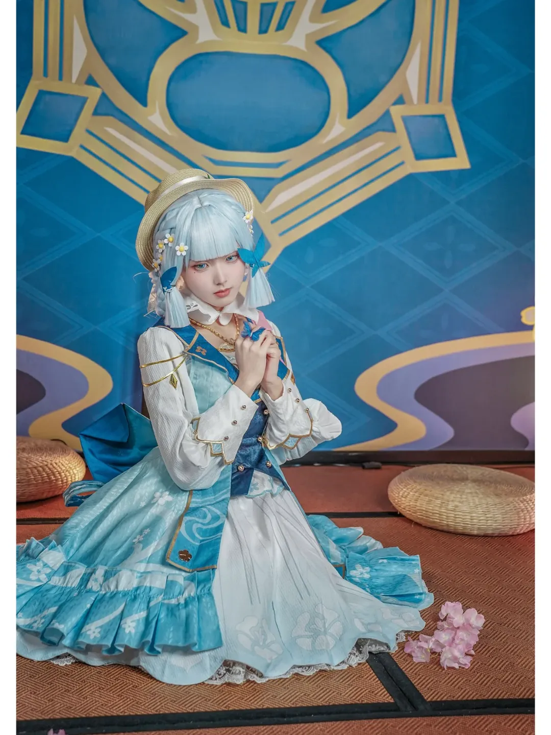 Genshin Impact, Genshin Impact cosplay, Ayaka cosplay, Self-photo studio visit, cosplay white tights - Image 4