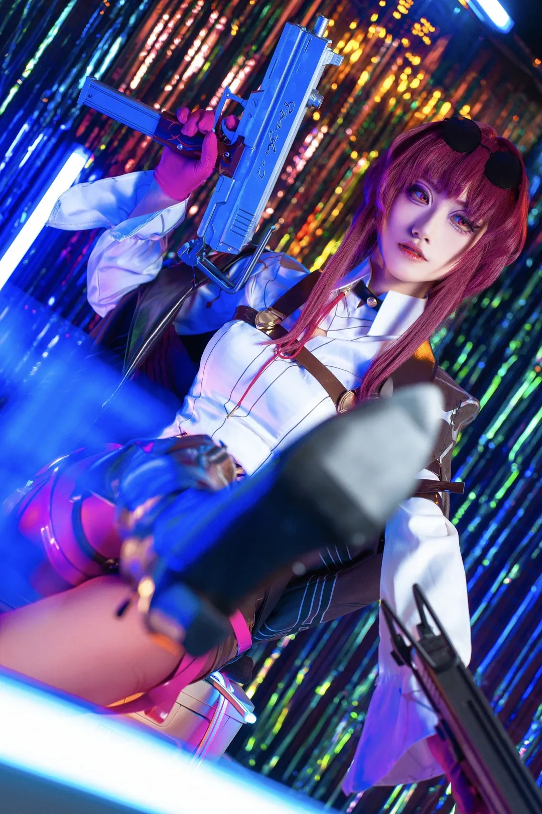 崩壊：スターレイル, カフカ コスプレ, コスプレ撮影, ストッキングコーデ, 赤髪のガンナー - 1枚目