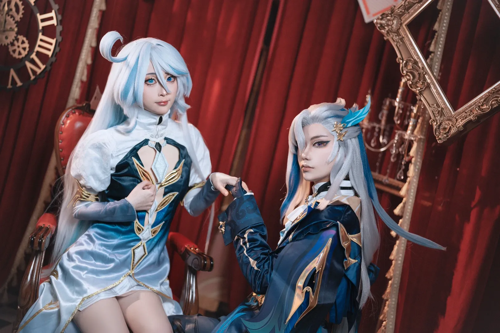 原神, 芙卡洛斯cos, 双人cosplay, 上海自拍馆, 那维莱特cos