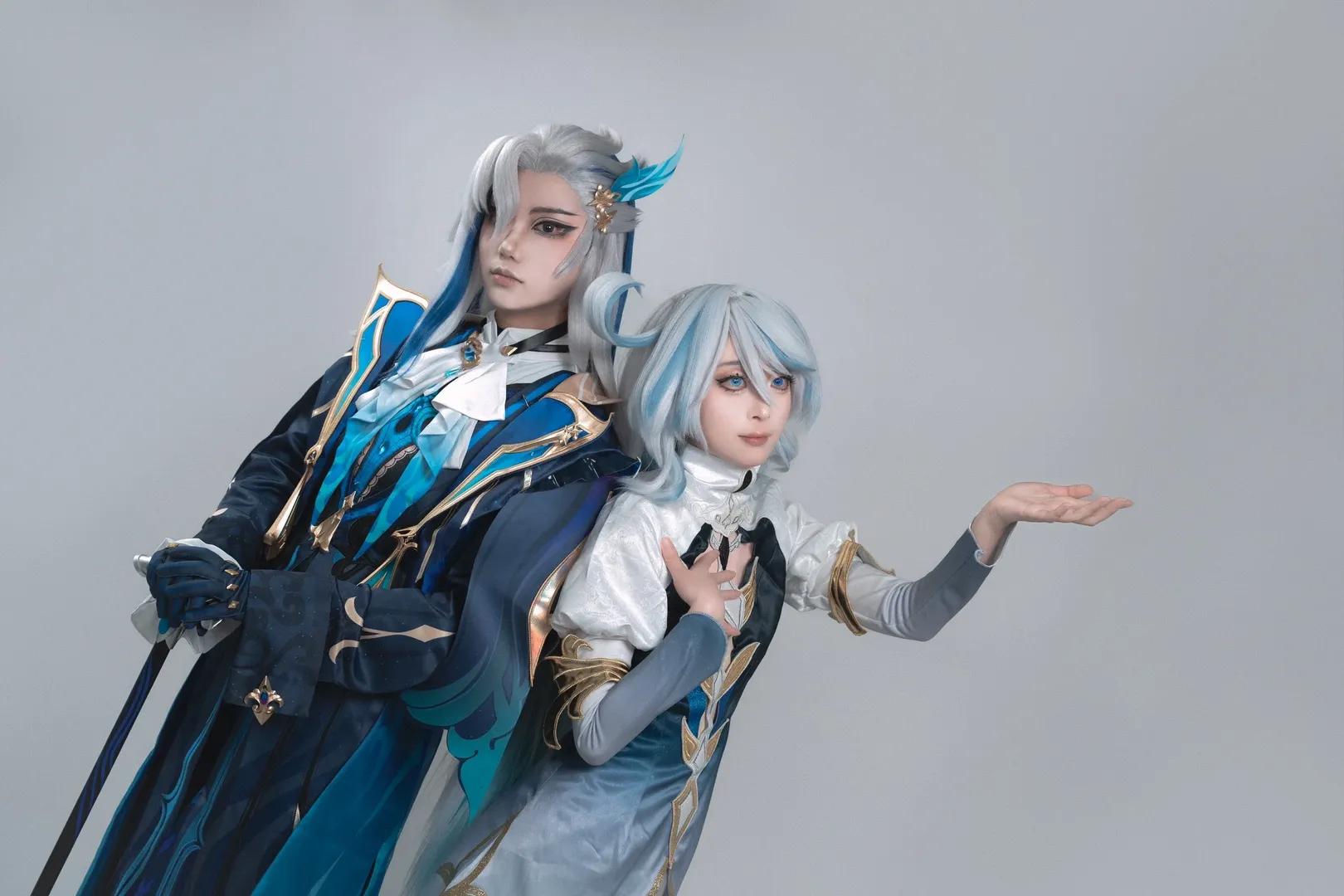 原神, 芙卡洛斯cos, 双人cosplay, 上海自拍馆, 那维莱特cos - 第4张