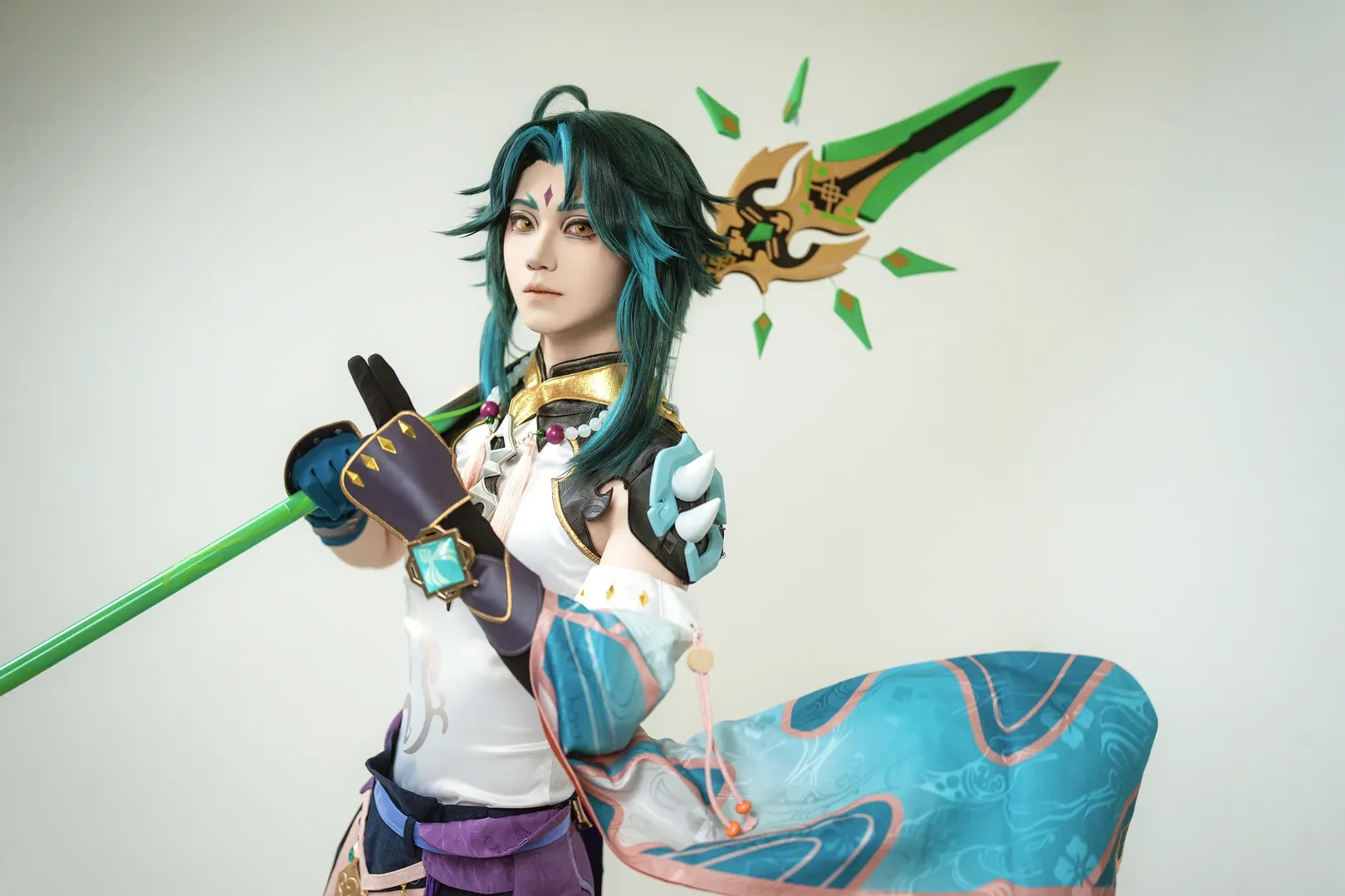 Genshin Impact, Selfie studio, Xiao cosplay, Conqueror of Demons, Lantern Festival cosplay - Image 5